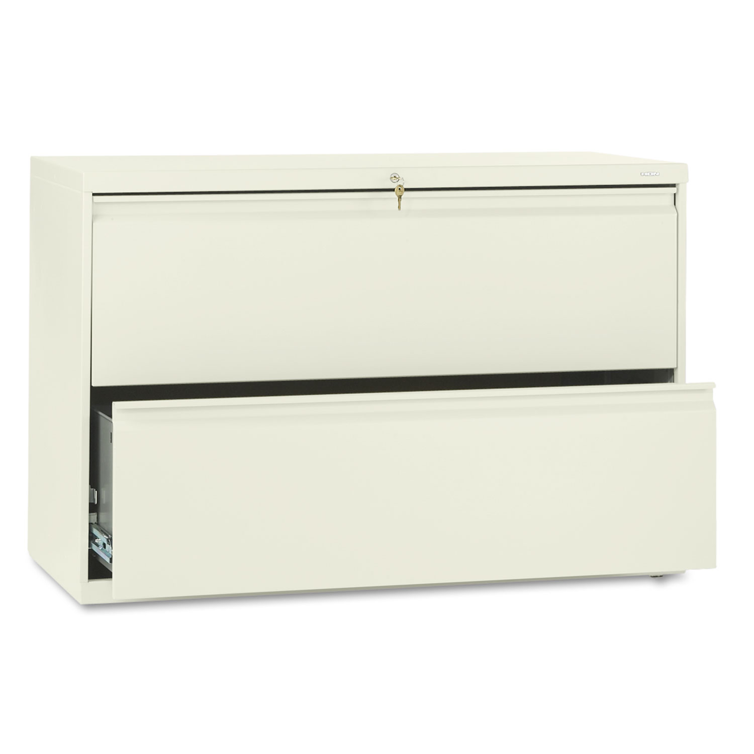 800 Series Two-Drawer Lateral File, 42w x 19-1/4d x 28-3/8h, Putty