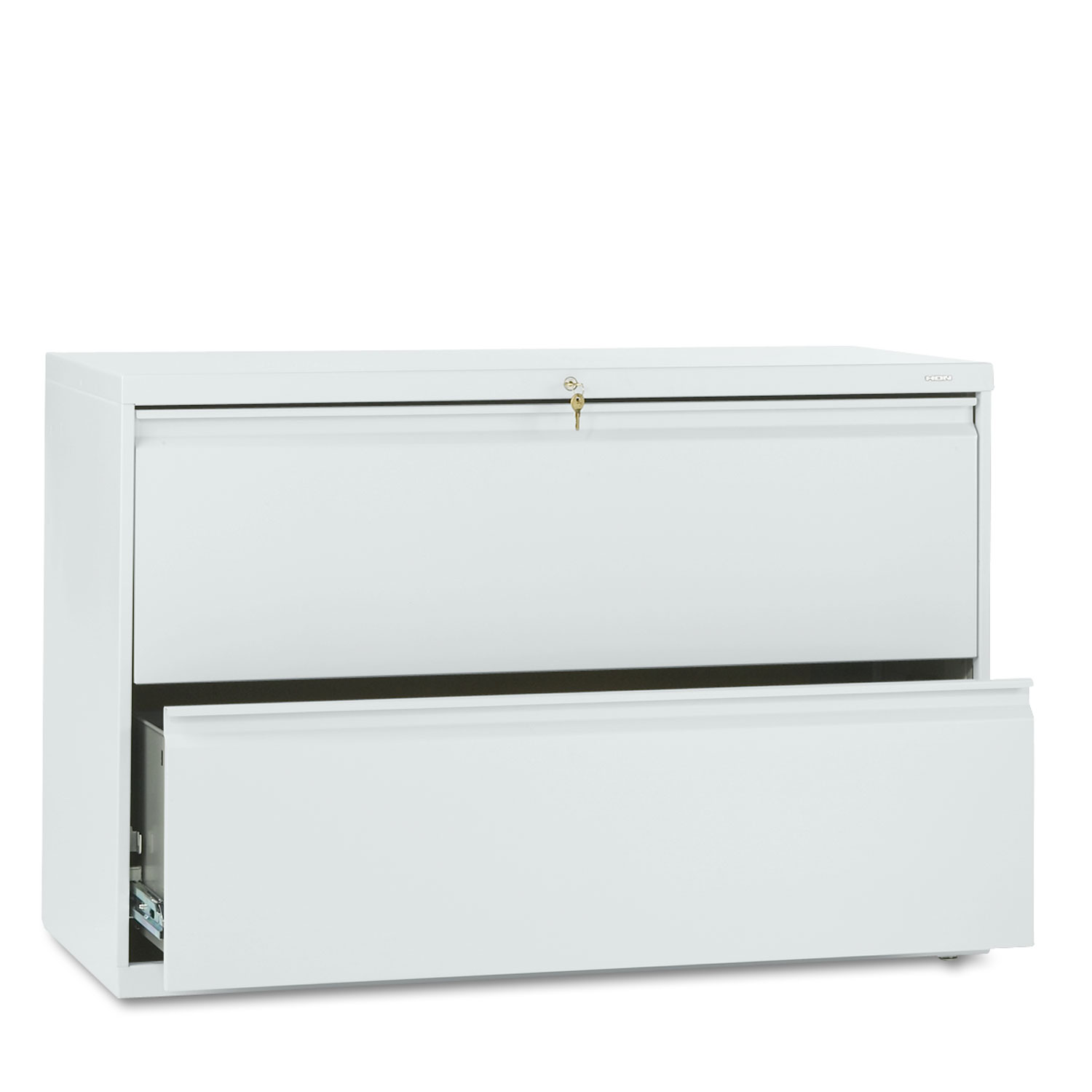800 Series Two-Drawer Lateral File, 42w x 19-1/4d x 28-3/8h, Light Gray