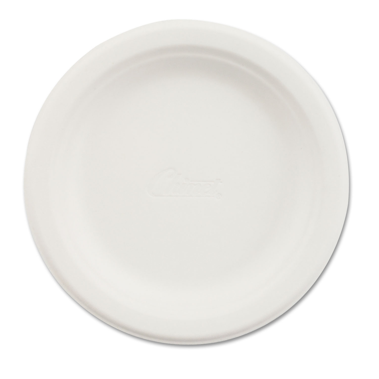 Chinet 21225 Paper Dinnerware, Plate, 6 dia, White, 1000/Carton (HUH21225) 