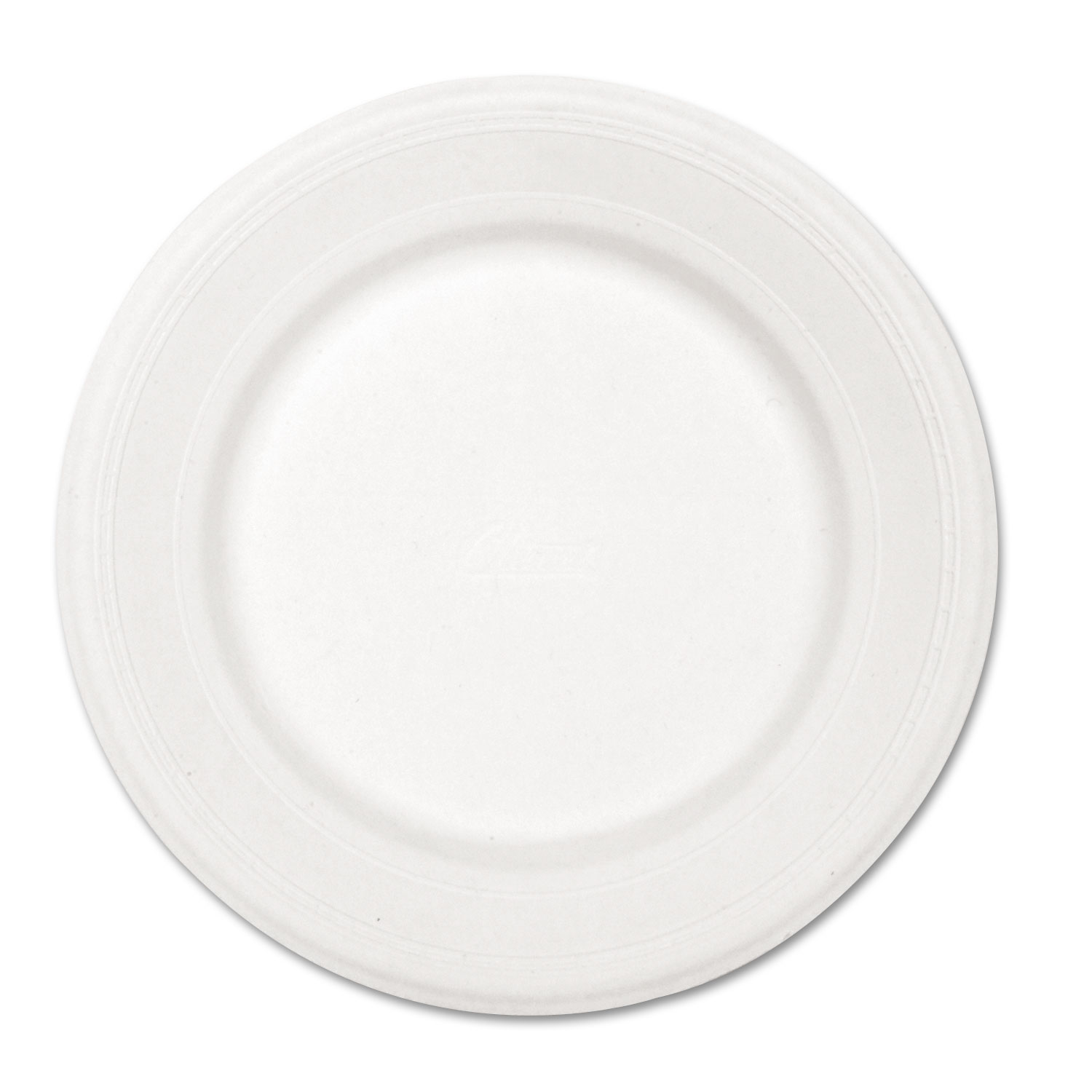  Chinet 21217 Paper Dinnerware, Plate, 10 1/2 dia, White, 500/Carton (HUH21217) 
