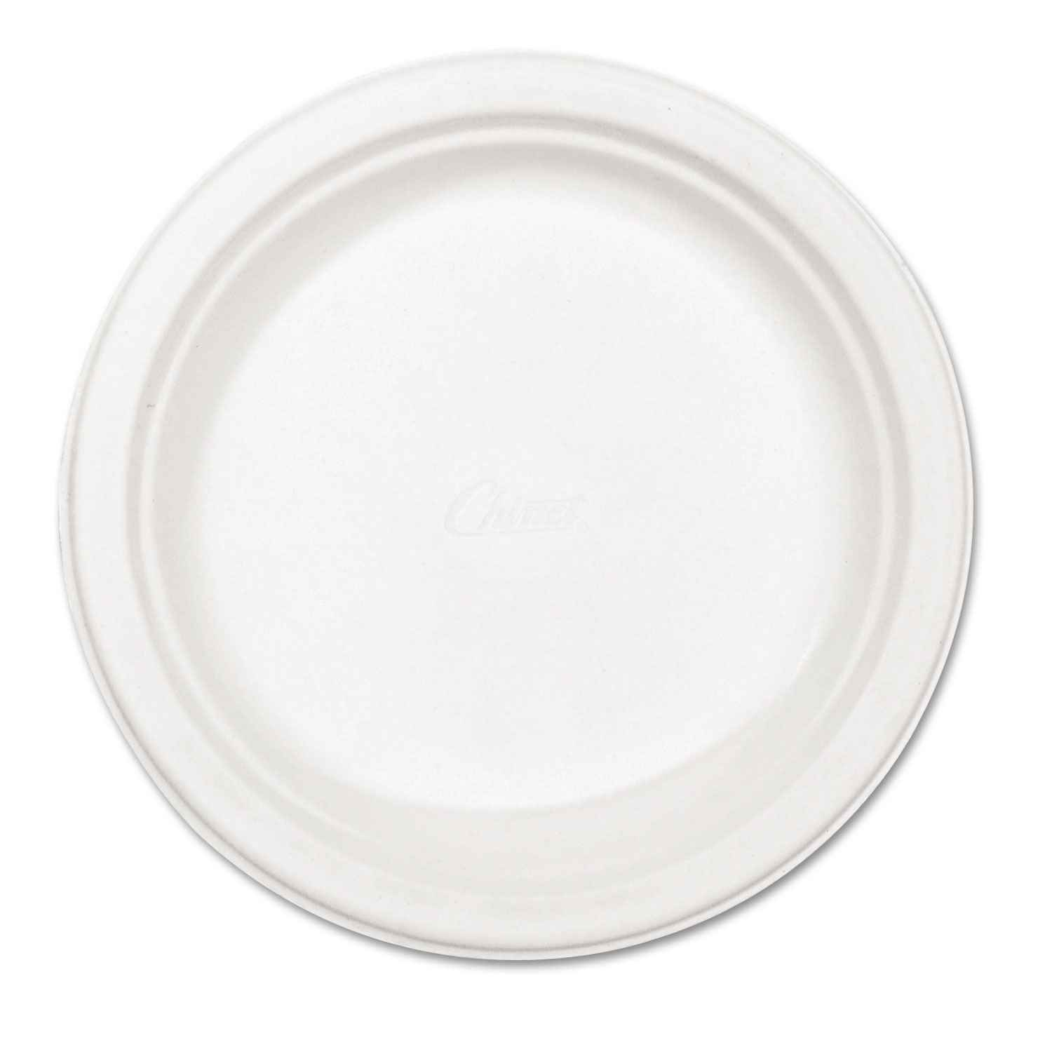  Chinet 21227 Paper Dinnerware, Plate, 8 3/4 dia, White, 500/Carton (HUH21227) 
