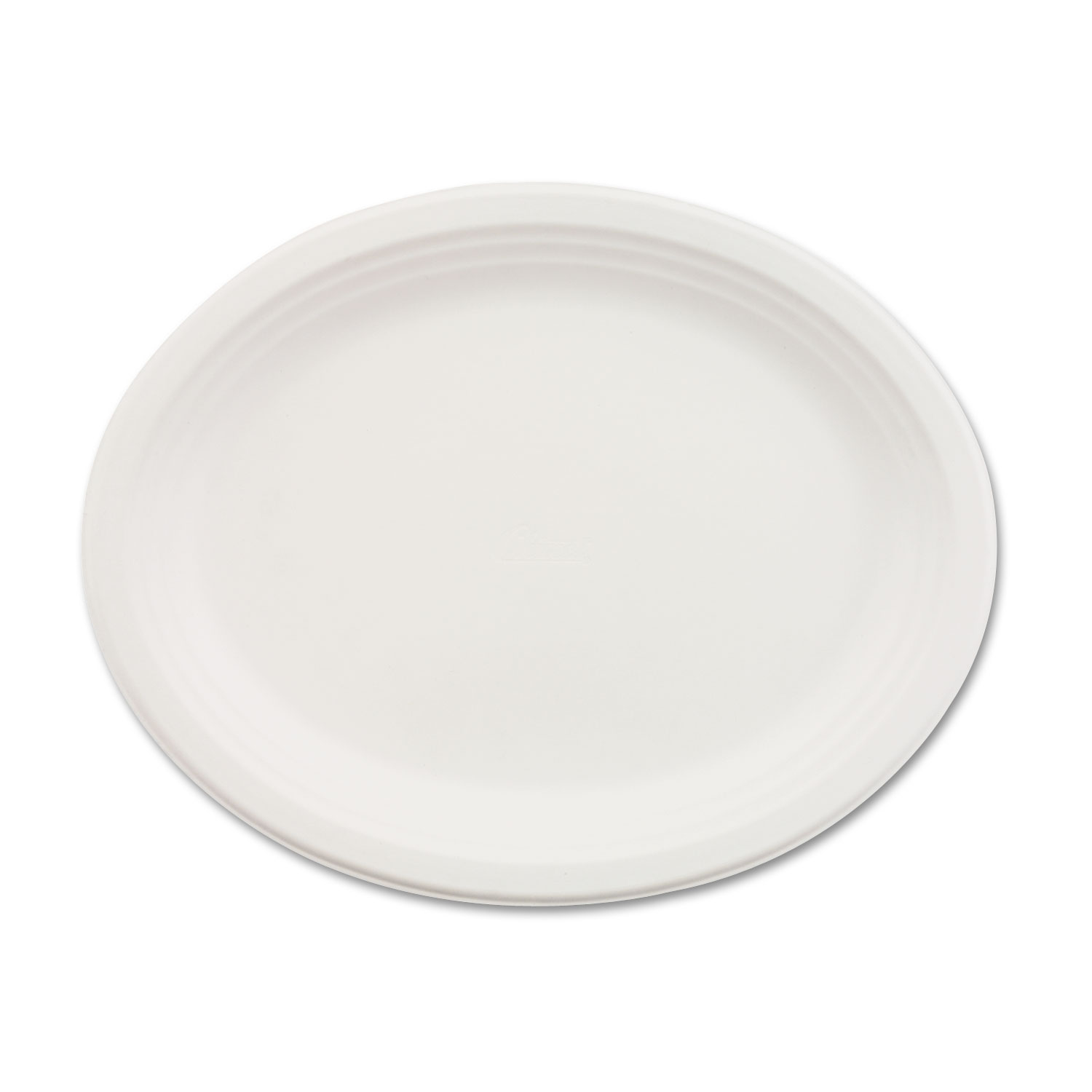  Chinet 21257 Classic Paper Dinnerware, Oval Platter, 9 3/4 x 12 1/2, White, 500/Carton (HUH21257CT) 
