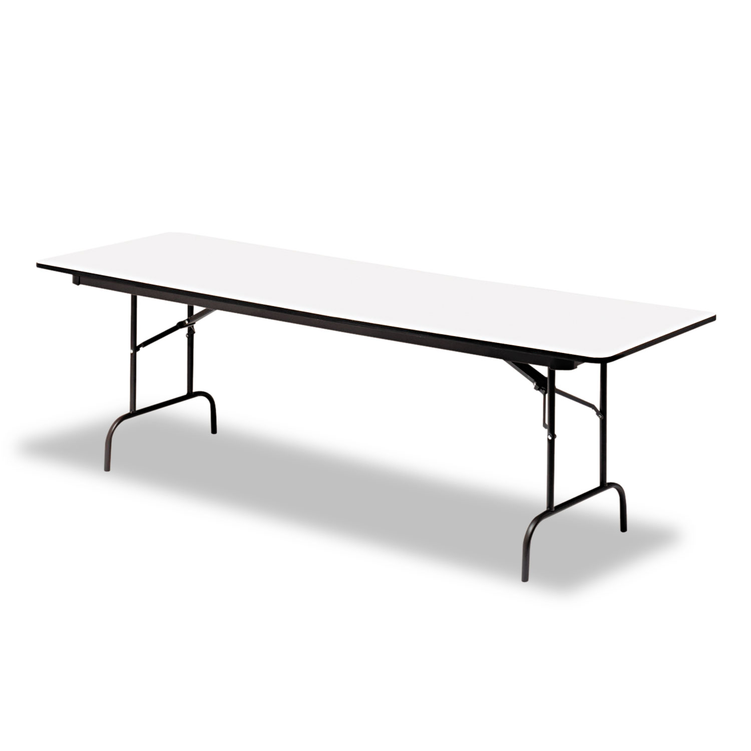  Iceberg 55227 Premium Wood Laminate Folding Table, Rectangular, 72w x 30d x 29h, Gray/Charcoal (ICE55227) 