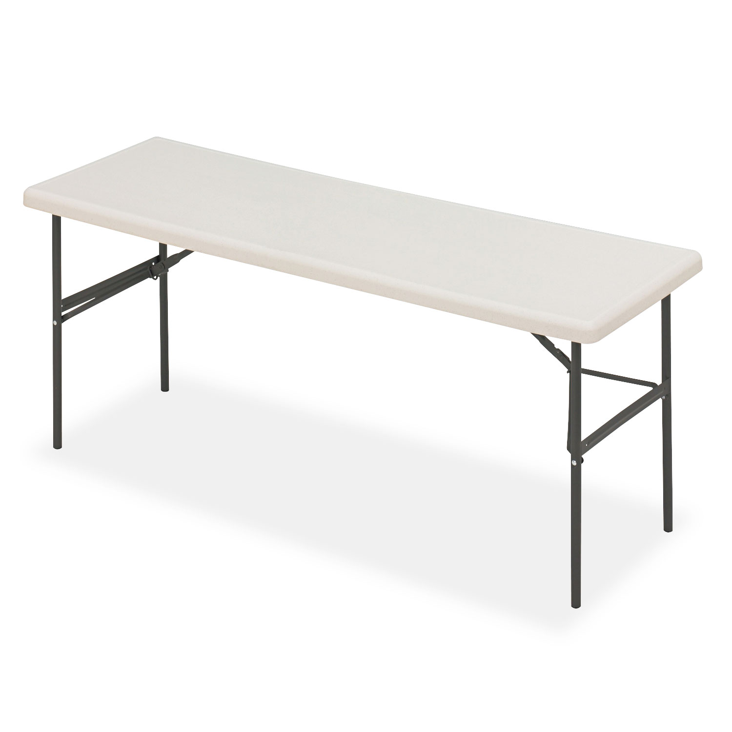  Iceberg 65383 IndestrucTables Too 1200 Series Folding Table, 72w x 24d x 29h, Platinum (ICE65383) 