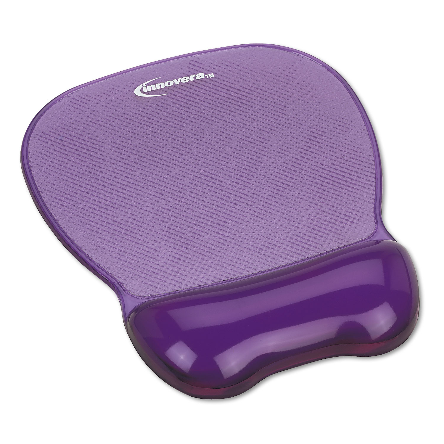 Mouse Pad with Gel Wrist Rest, 8.25 x 9.62, Purple - Zerbee