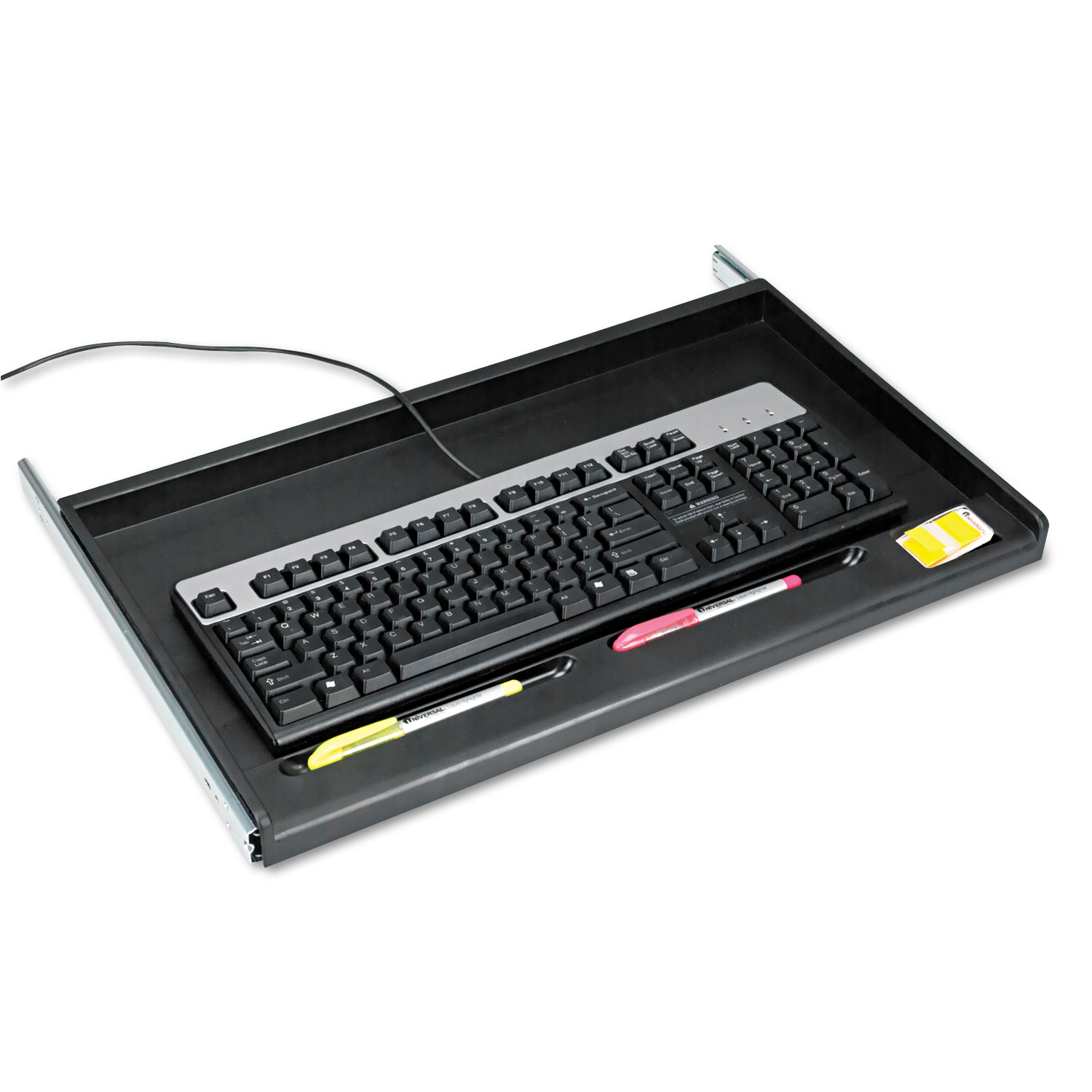  Innovera IVR53010 Standard Underdesk Keyboard Drawer, 21.38w x 12.88d, Black (IVR53010) 