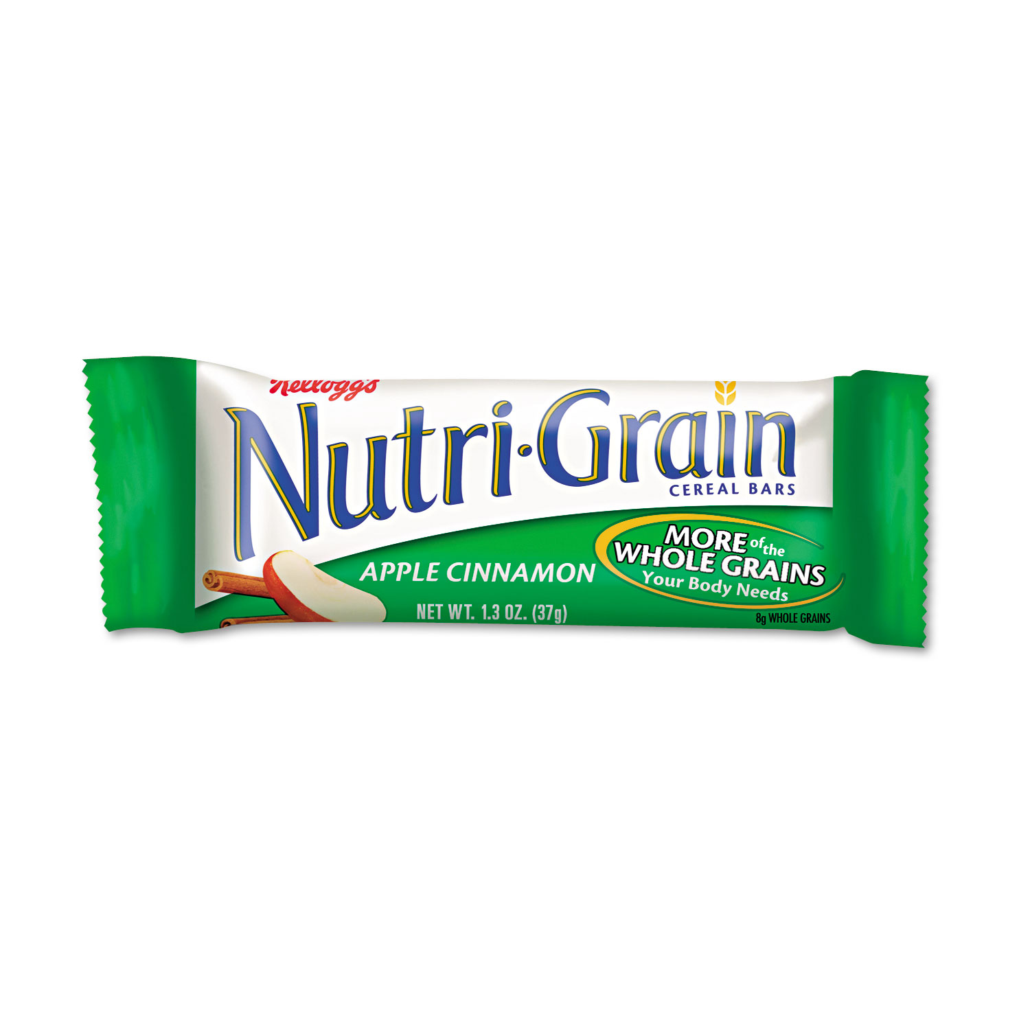 Nutri-Grain Cereal Bars, Apple-Cinnamon, Indv Wrapped 1.3oz Bar, 16/Box