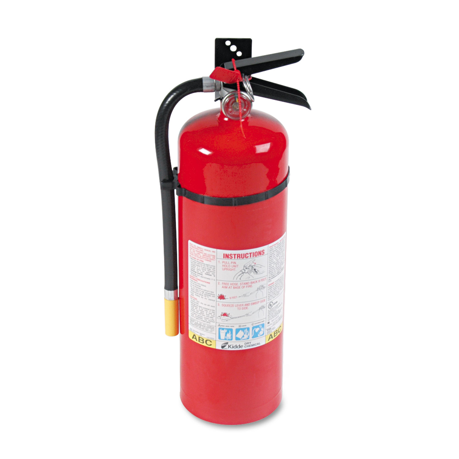  Kidde 466204 ProLine Pro 10MP Fire Extinguisher, 4 A, 60 B:C, 195psi, 19.52h x 5.21 dia, 10lb (KID466204) 
