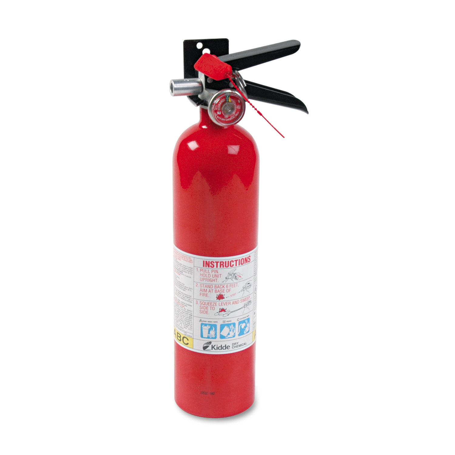  Kidde 466227 ProLine Pro 2.5 MP Fire Extinguisher, 1 A, 10 B:C, 100psi, 15h x 3.25 dia, 2.6lb (KID466227) 