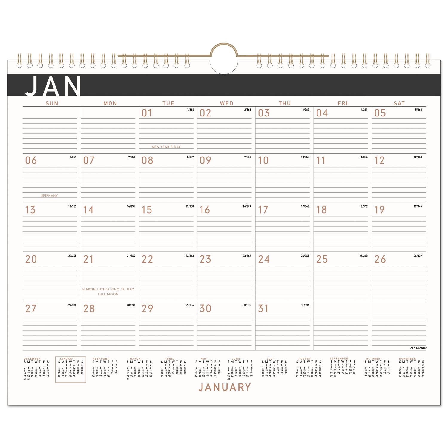 Contemporary Small Monthly Deskwall Calendar 11 X 8 12 2020