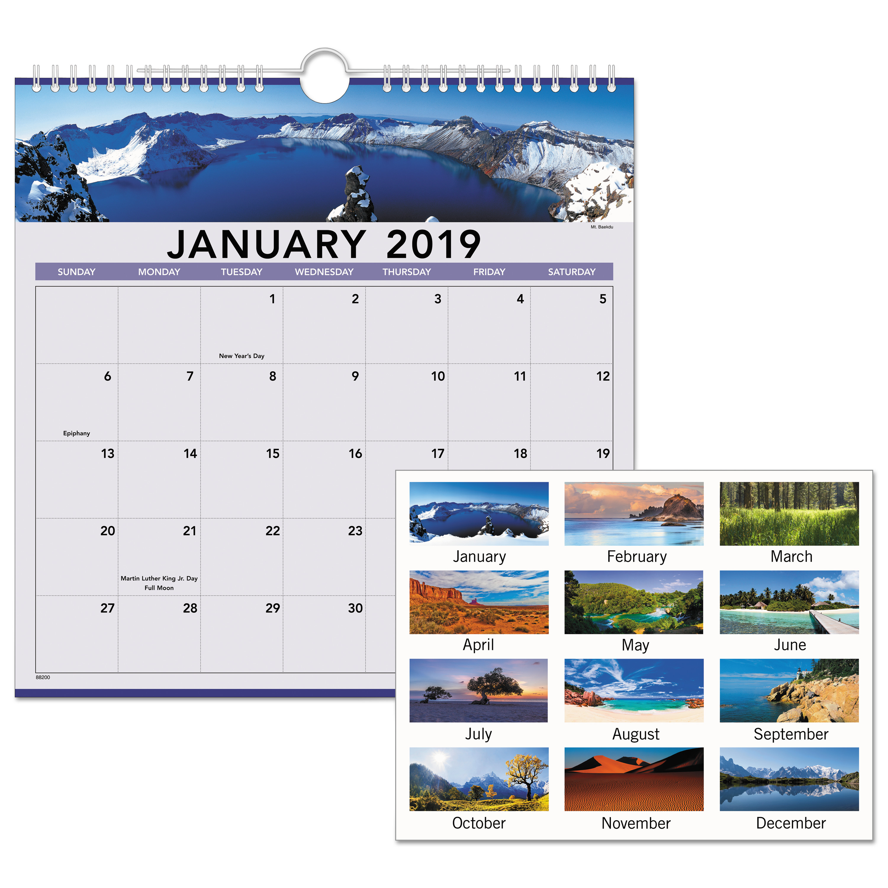 Landscape Monthly Wall Calendar By At A Glance® Aag88200