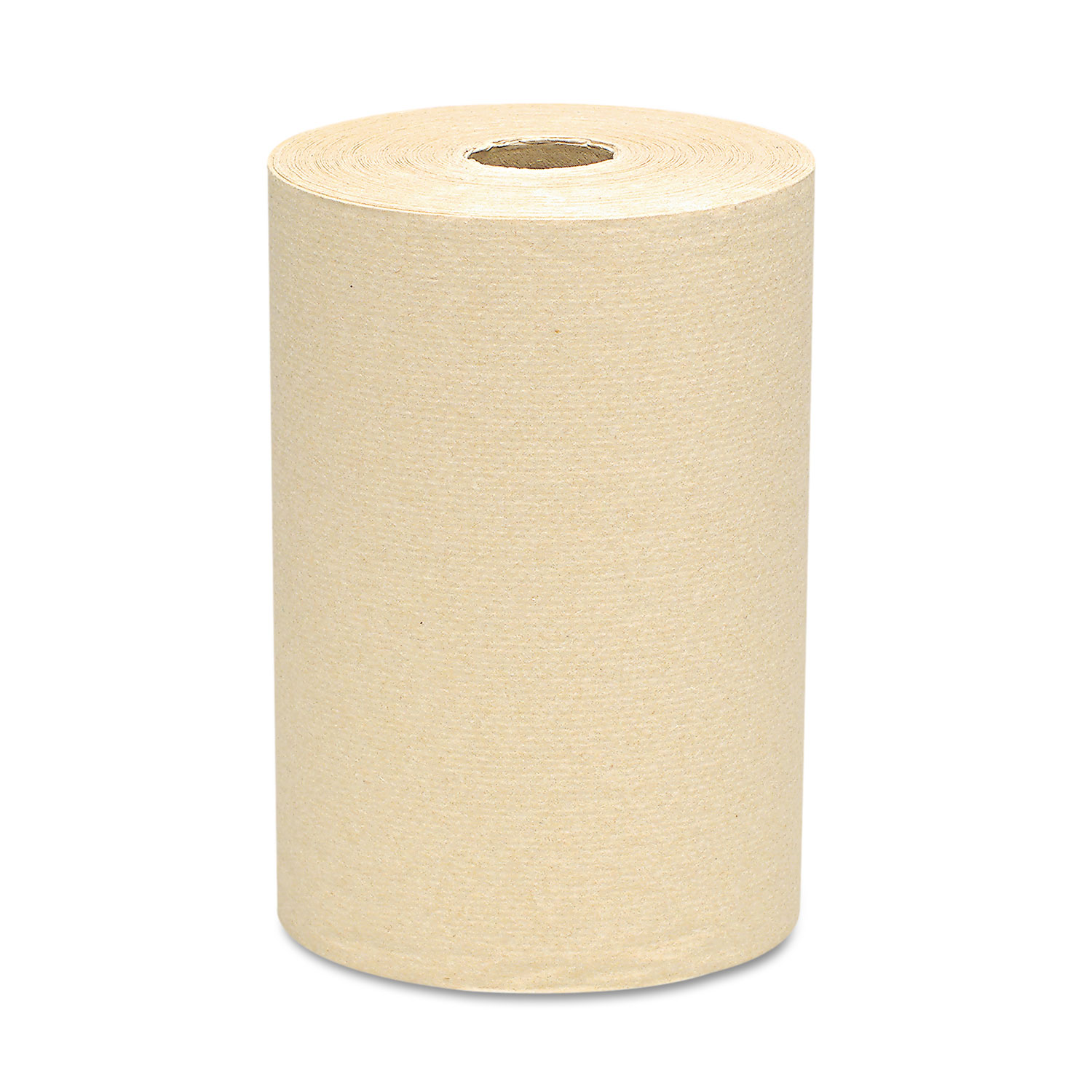 100% Recycled Fiber Hard Roll Towels, Natural, 8 x 800ft, 12 Rolls/Carton