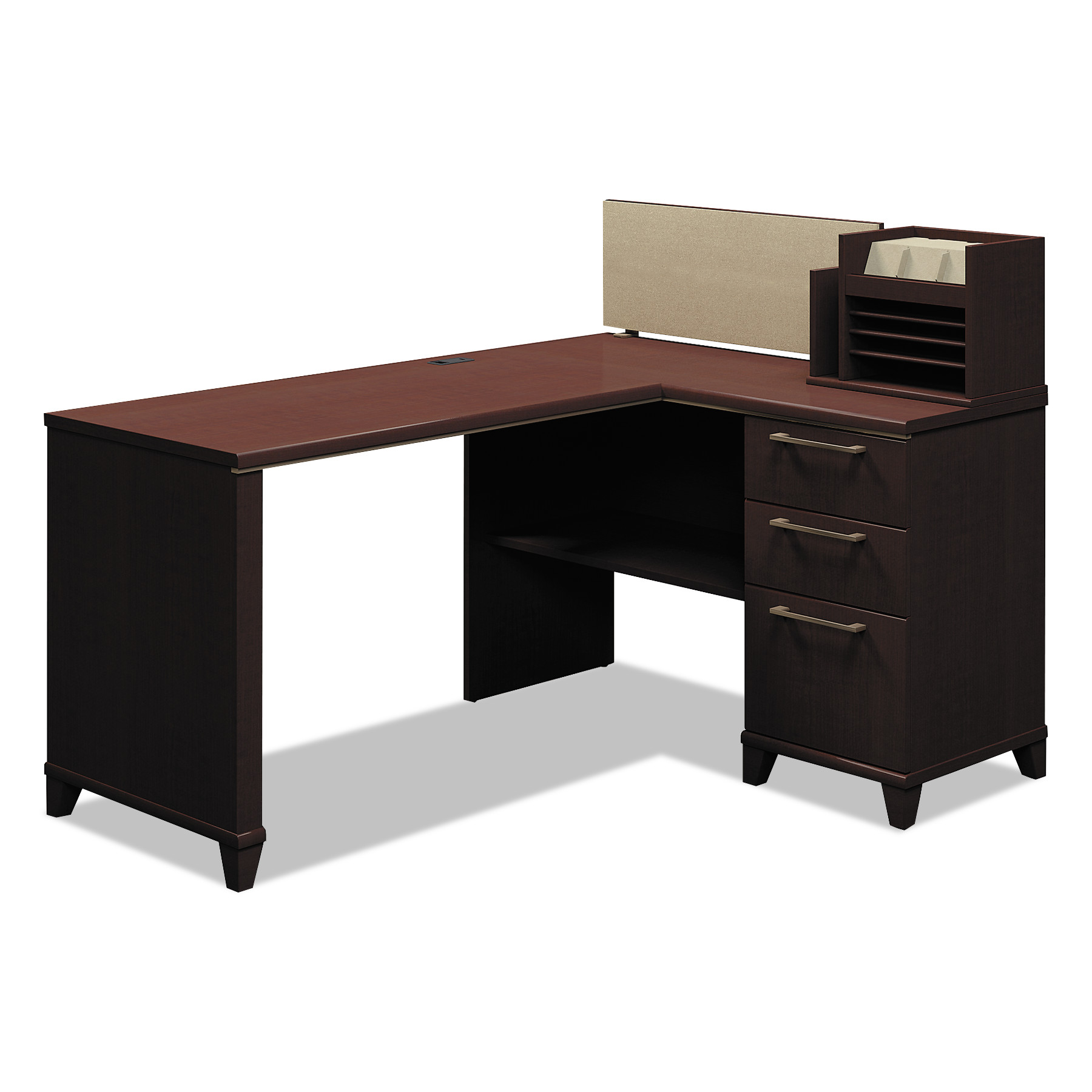  Bush 2999MCA1-03 Enterprise Collection Corner Desk, 60w x 47.25d x 41.75h, Mocha Cherry (Box 1 of 2) (BSH2999MCA103) 