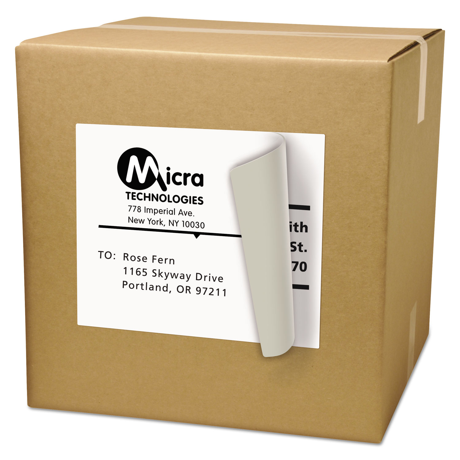  Avery 05165 Shipping Labels with TrueBlock Technology, Laser Printers, 8.5 x 11, White, 100/Box (AVE5165) 