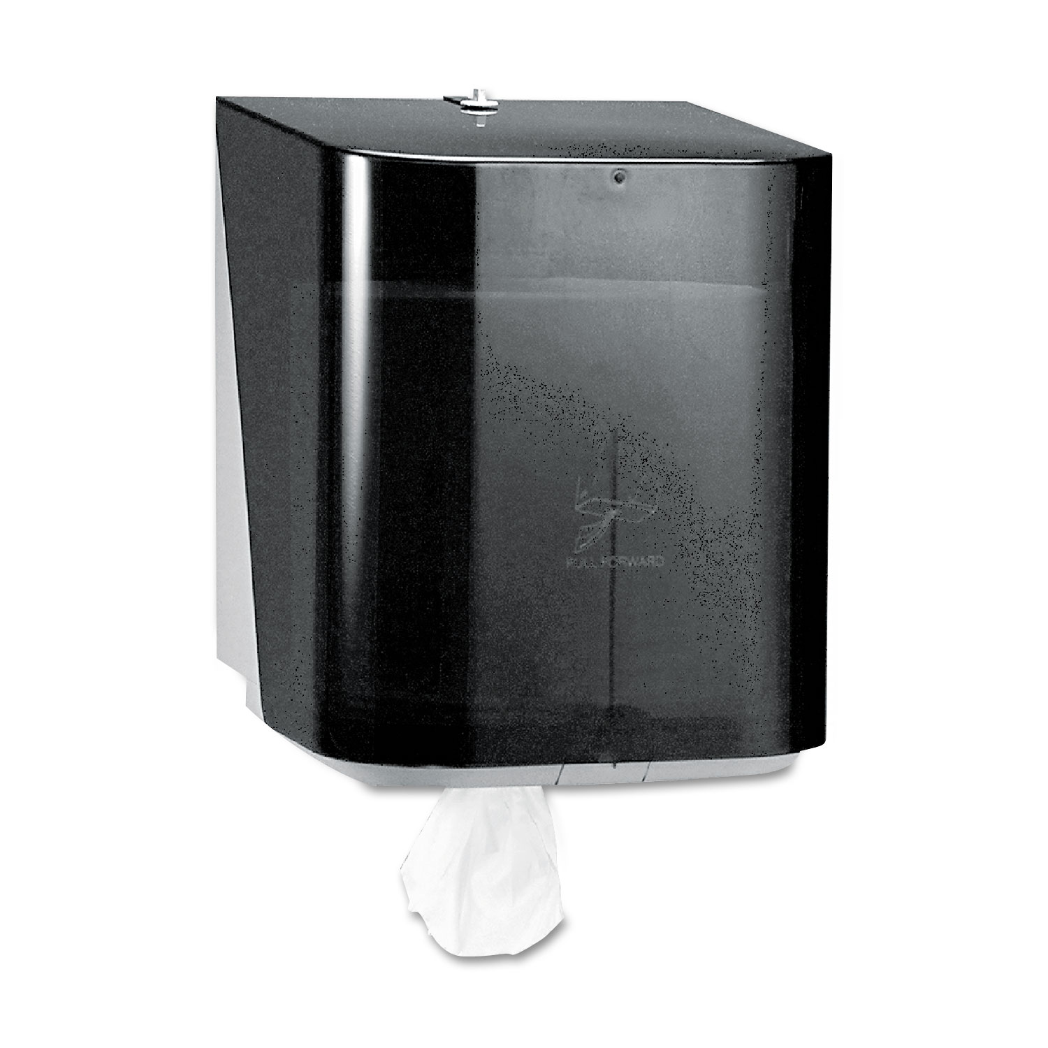 In-Sight Sr. Center-Pull Dispenser, 10 13/20w x 10d x 12 1/2h, Smoke/Gray