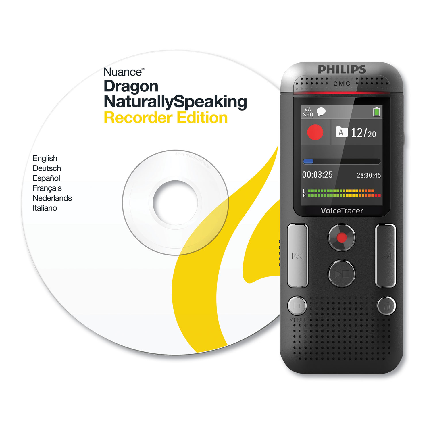 Voice Tracer 2710 Digital Recorder with Speech Recognition Software, 8 GB