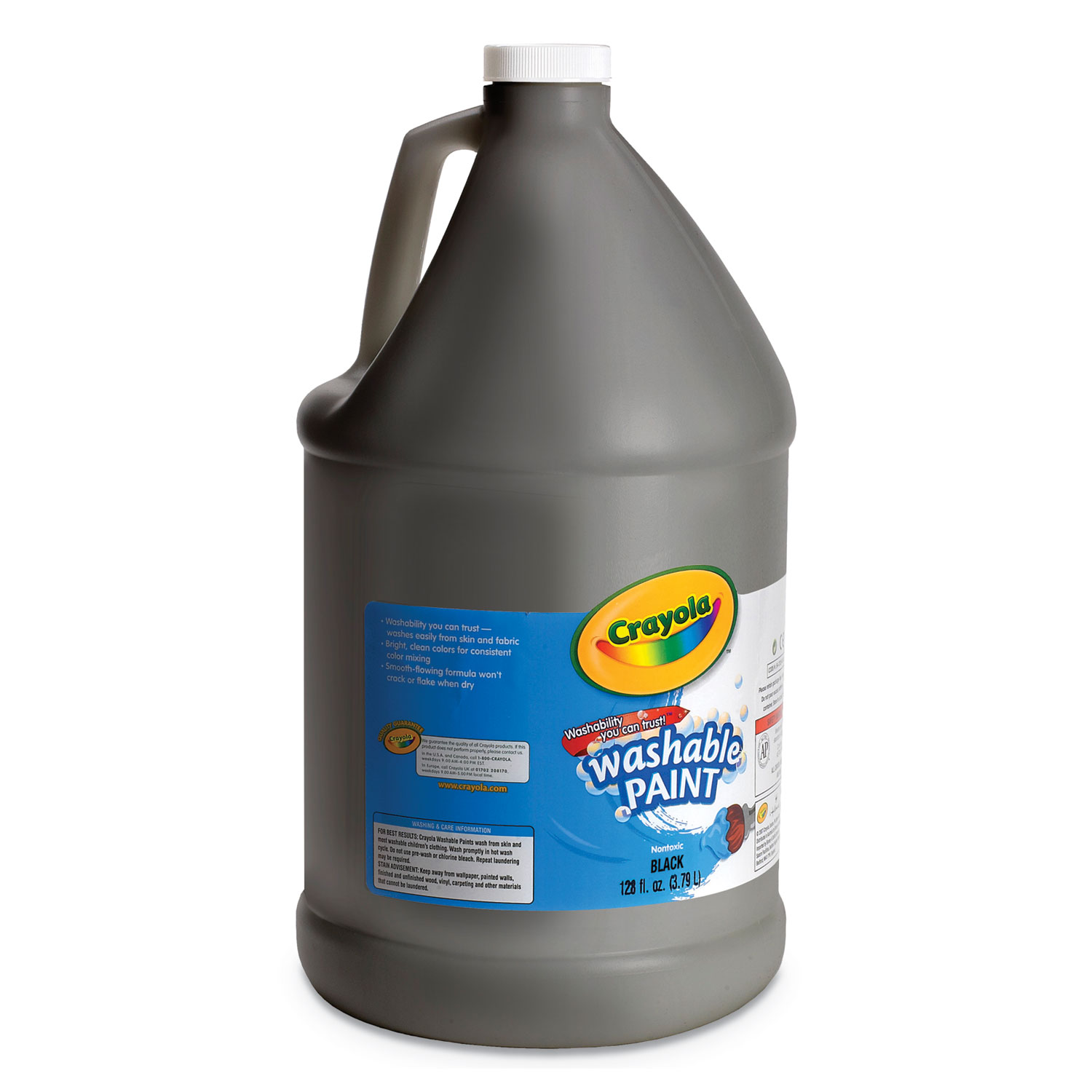 Pro Art Washable Tempera Paint Gallon Black