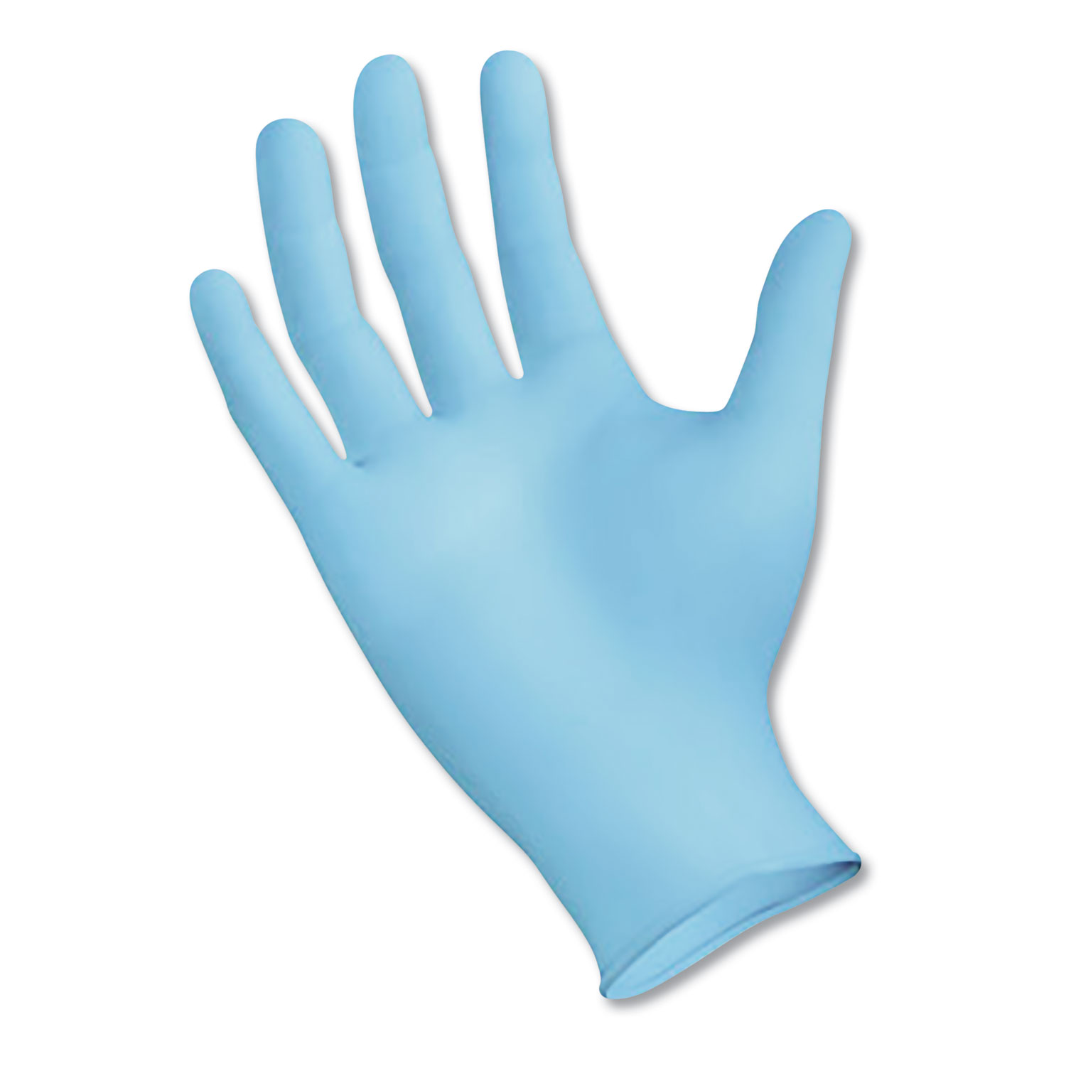  Boardwalk BWK382LBX Disposable Examination Nitrile Gloves, Large, Blue, 5 mil, 100/Box (BWK382LBX) 