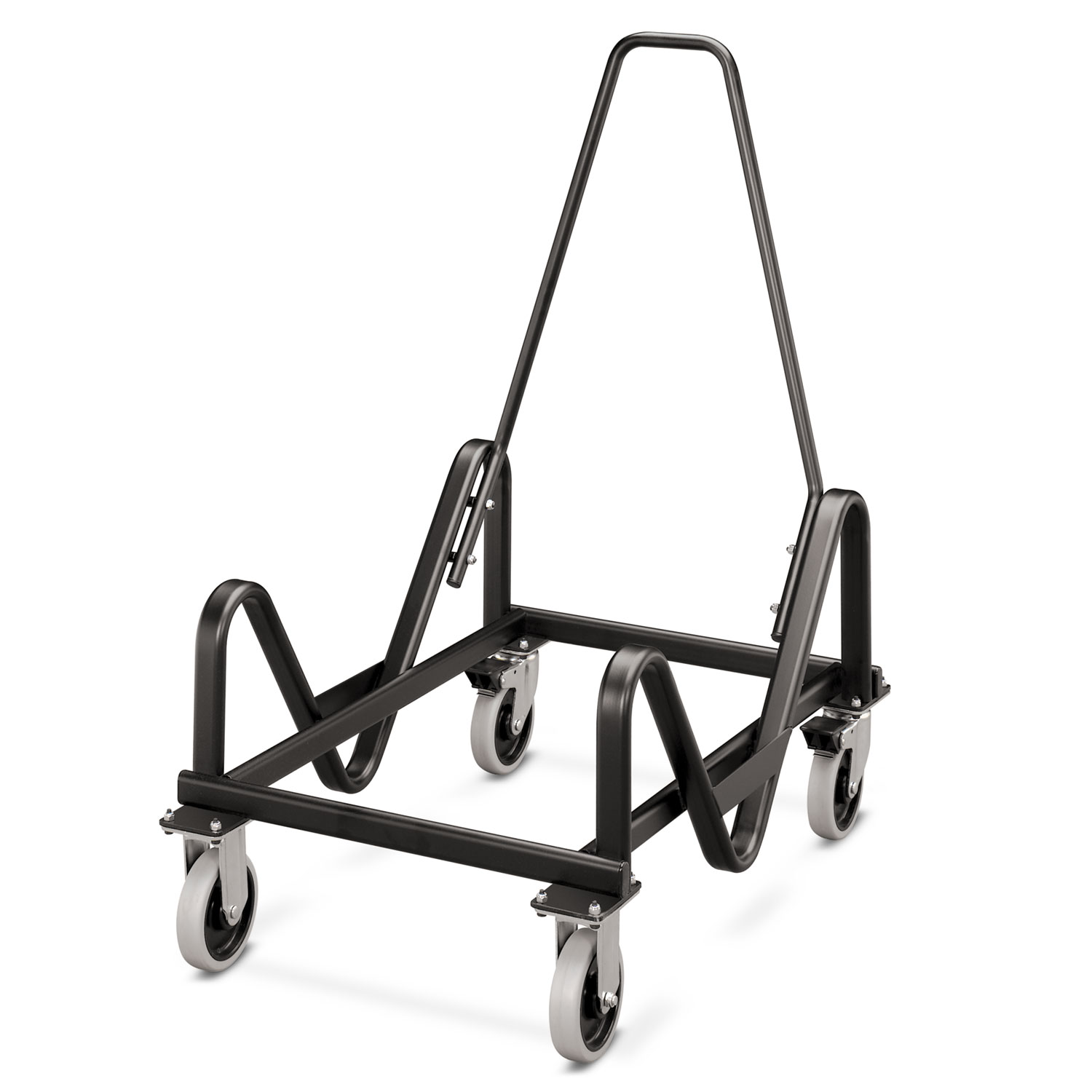 Olson Stacker Series Cart, 21-3/8 x 35-1/2 x 37, Black
