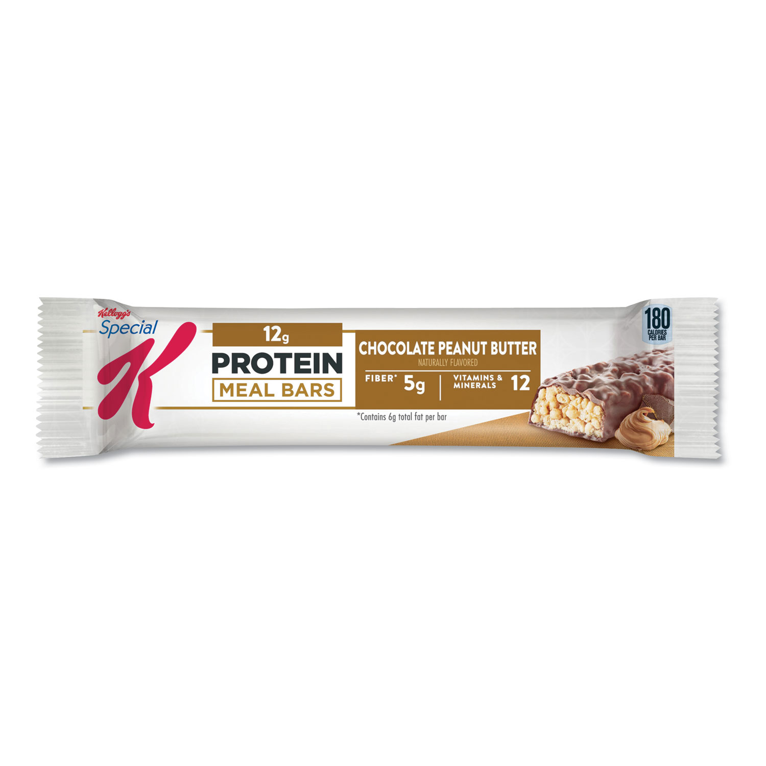  Kellogg's 3800029189 Special K Protein Meal Bar, Chocolate/Peanut Butter, 1.59oz, 8/Box (KEB29190) 