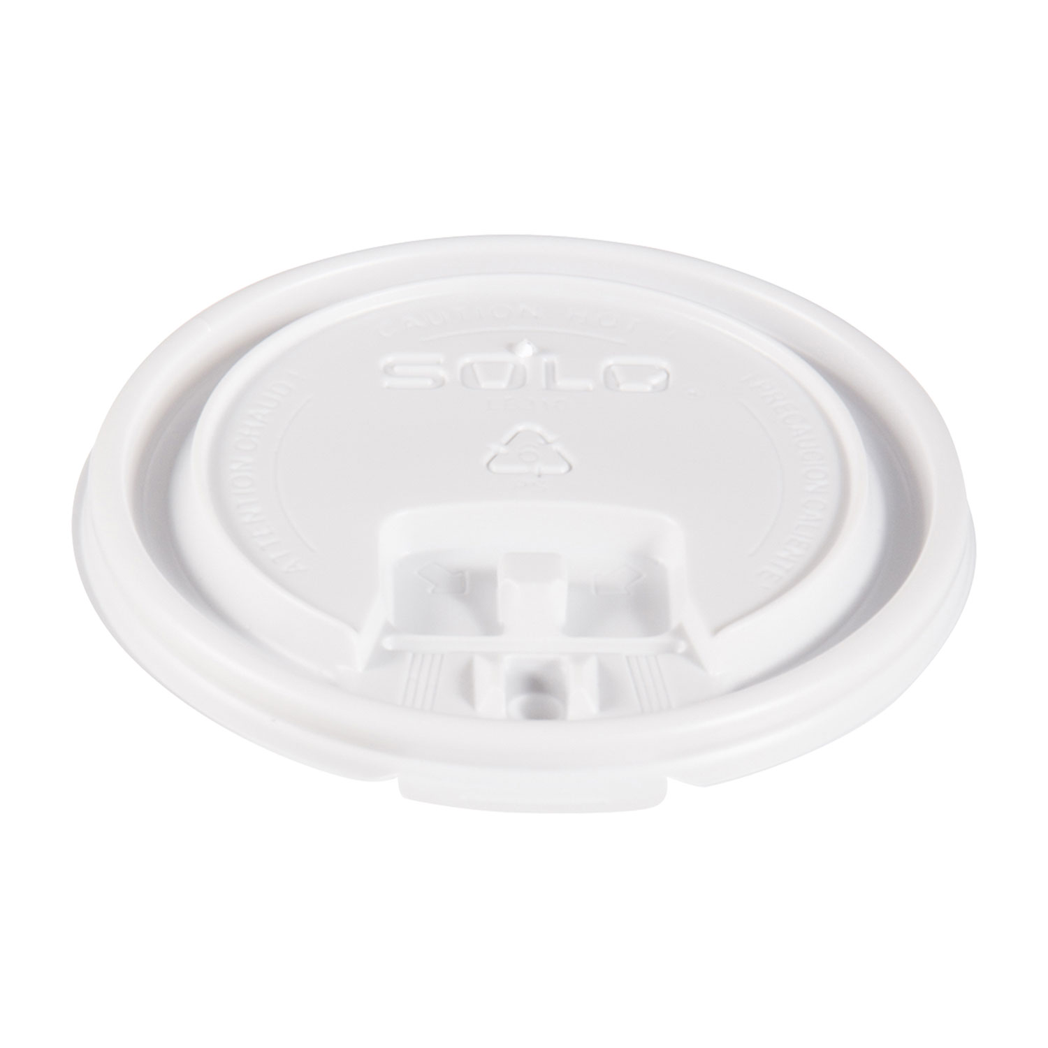  Dart LB3101-00007 Lift Back and Lock Tab Cup Lids, for 10oz Cups, White, 100/Sleeve, 20 Sleeves/CT (SCCLB3101) 