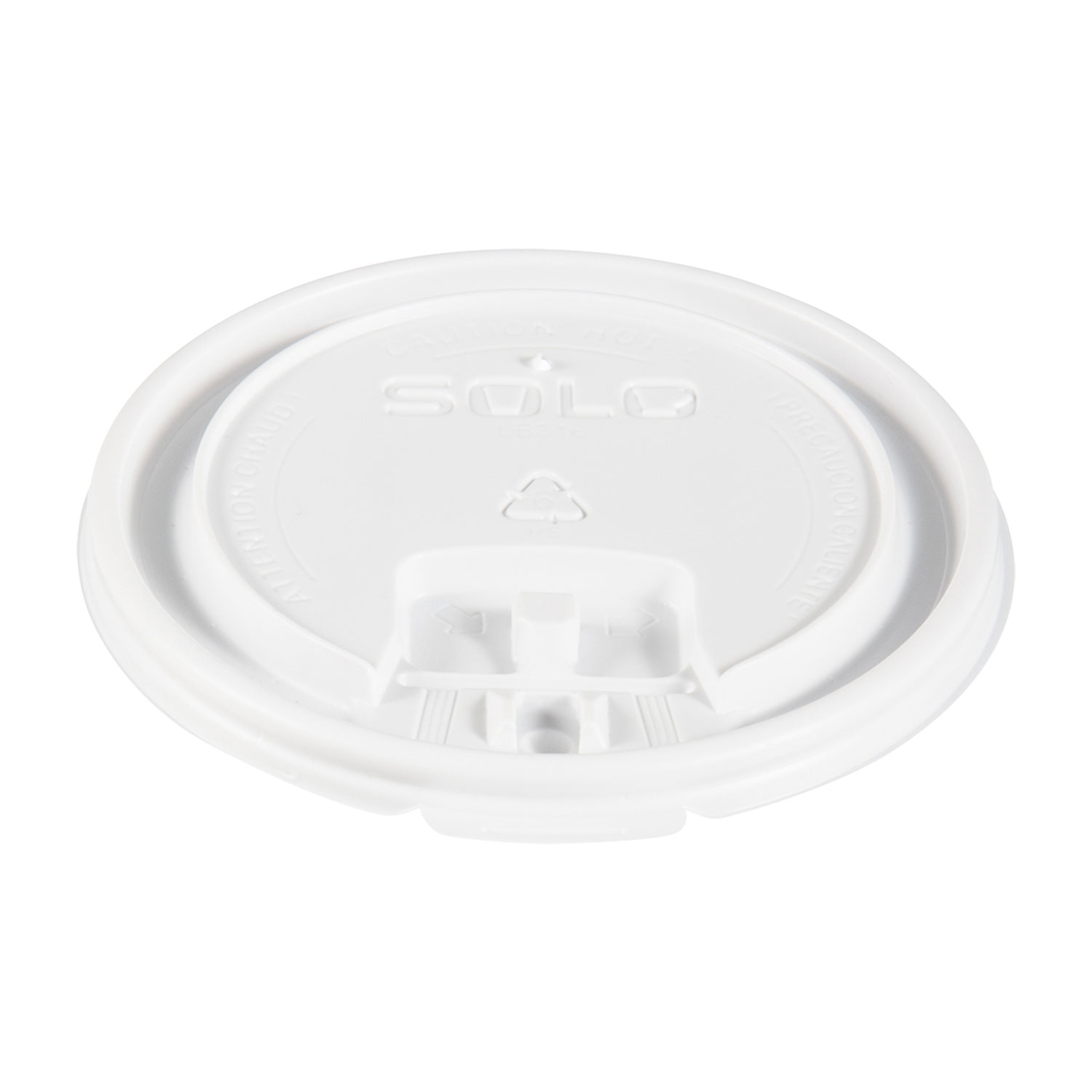  Dart LB3161-00007 Lift Back and Lock Tab Cup Lids, 10-24 oz Cups, White, 100/Sleeve, 10 Sleeves/Carton (SCCLB3161) 