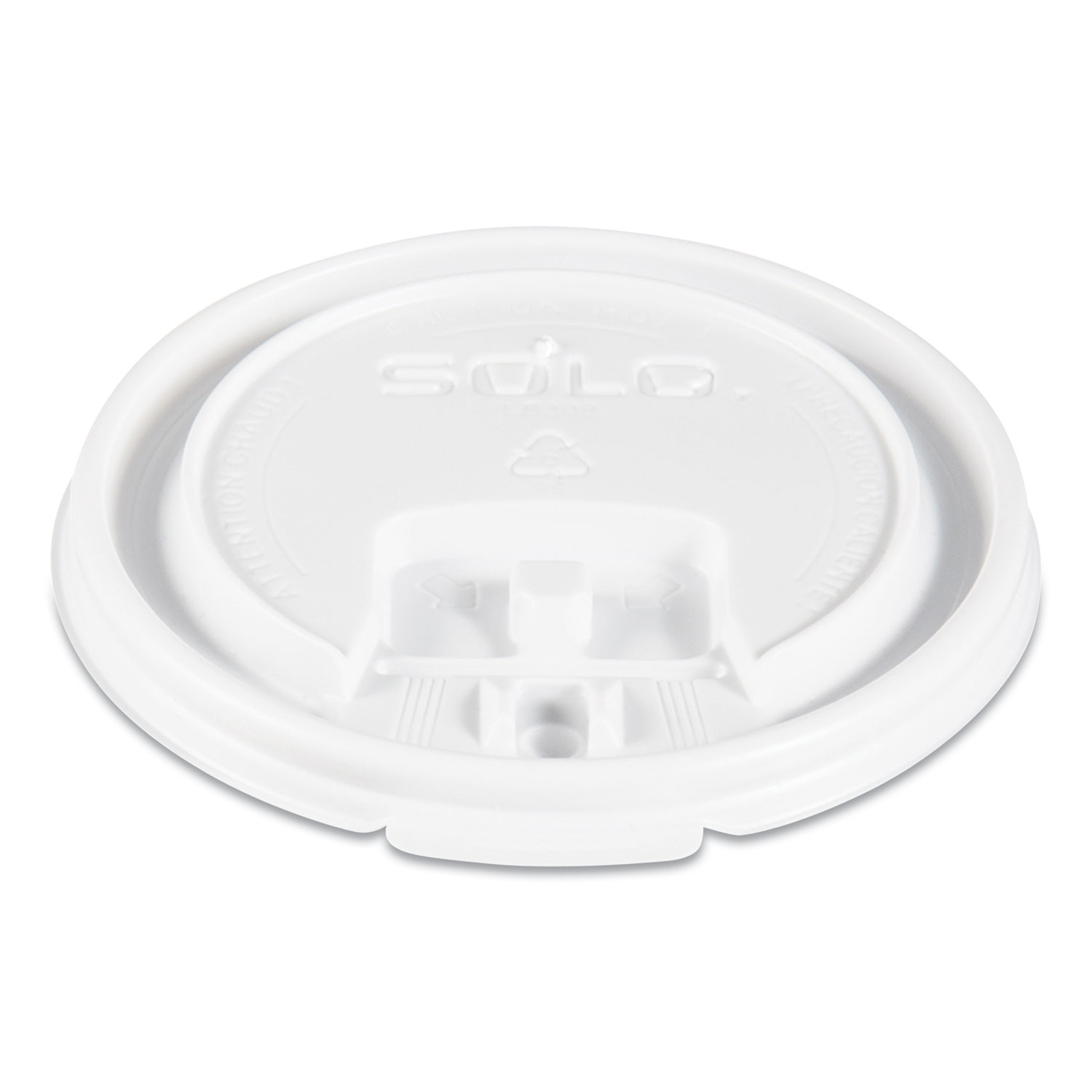  Dart LB3081-00007 Lift Back and Lock Tab Cup Lids, for 8oz Cups, White, 100/Sleeve, 10 Sleeves/CT (SCCLB3081) 