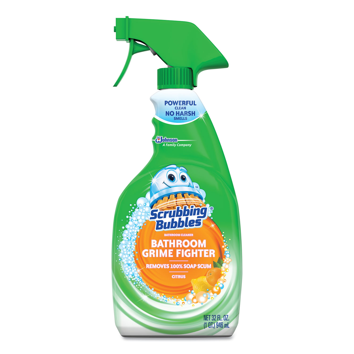  Scrubbing Bubbles 306111 Multi Surface Bathroom Cleaner, Citrus Scent, 32 oz Spray Bottle, 8/CT (SJN306111) 