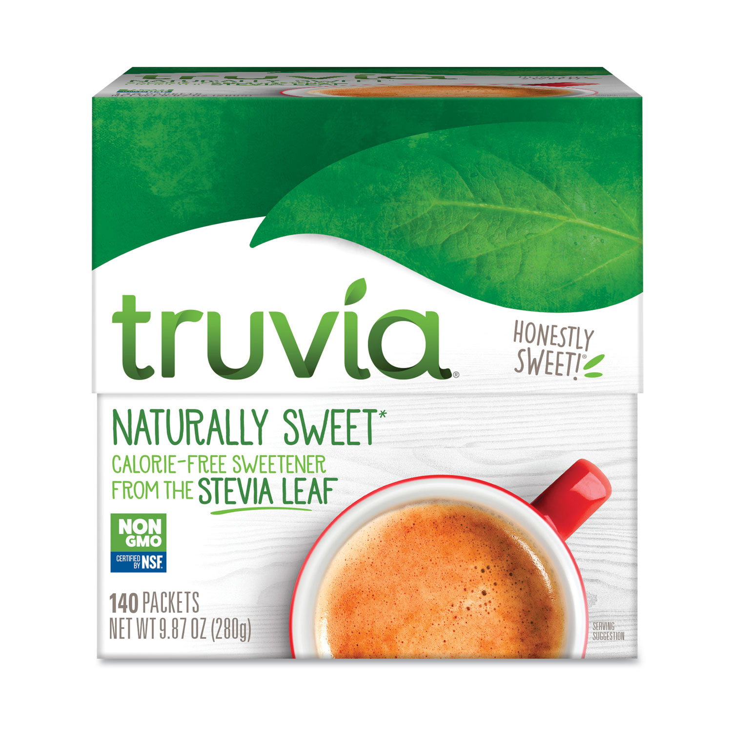  Truvia BBD02054 Natural Sugar Substitute, 140 Packets/Box (TRU8845) 