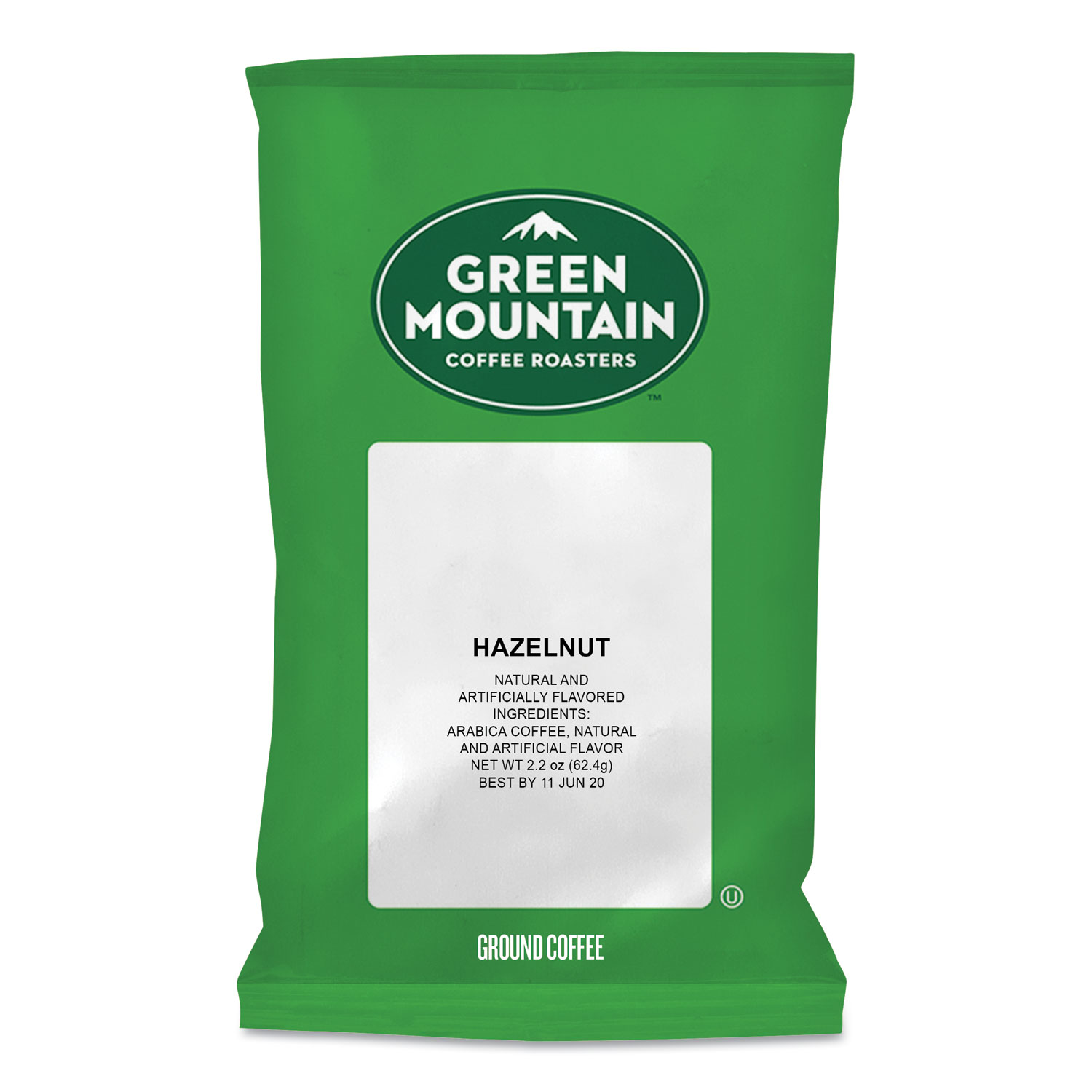  Green Mountain Coffee 4792 Hazelnut Coffee Fraction Packs, 2.2oz, 50/Carton (GMT4792) 