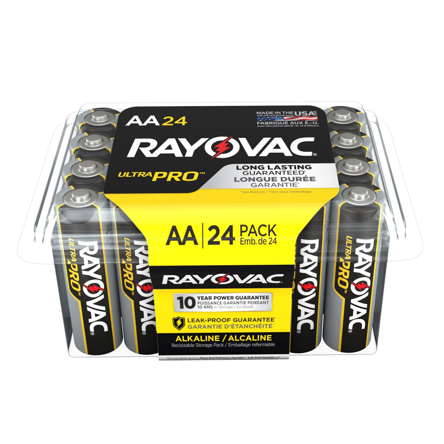 Ultra Pro Alkaline AA Batteries, 24/Pack