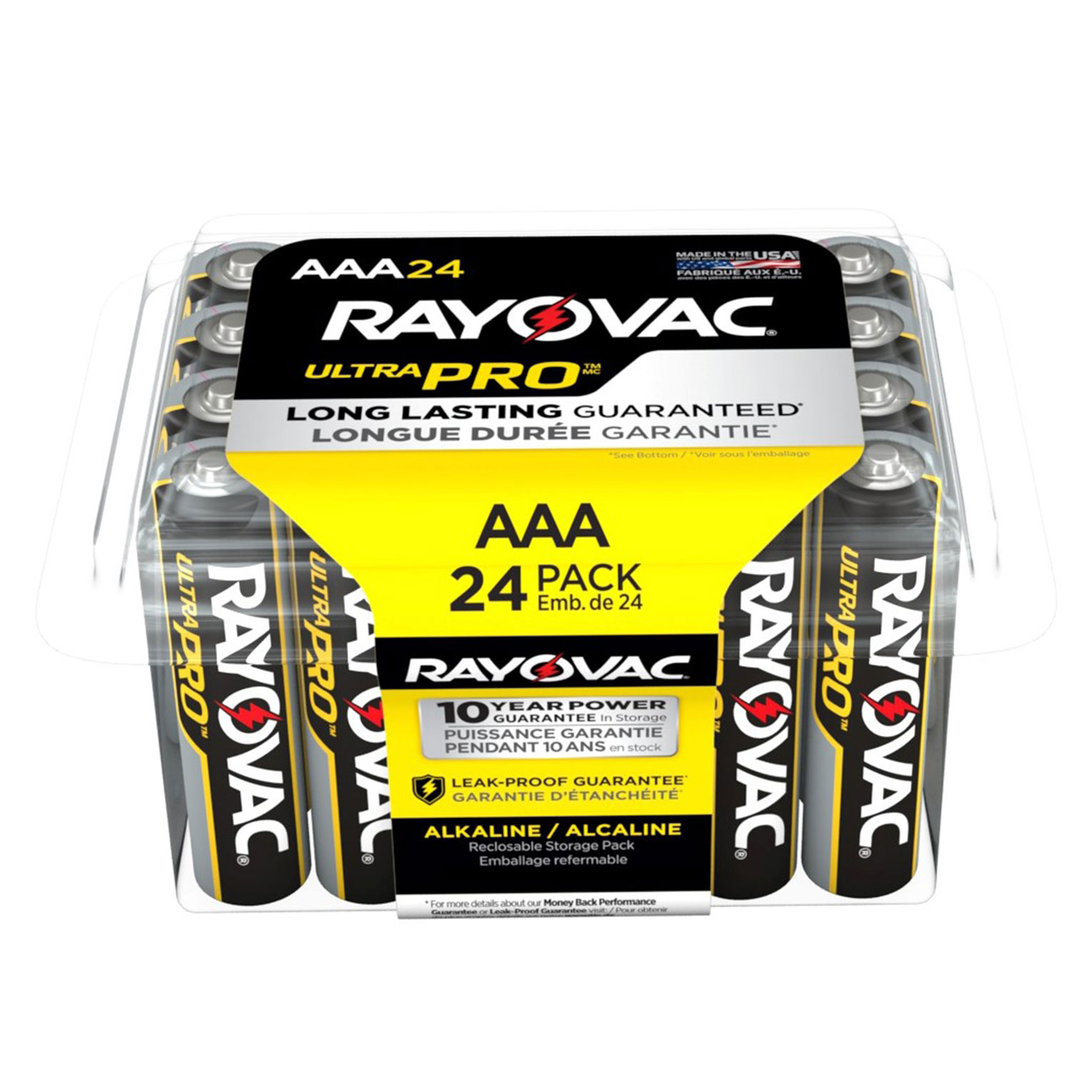  Rayovac ALAAA-24PPJ Ultra Pro Alkaline AAA Batteries, 24/Pack (RAYALAAA24PPJ) 