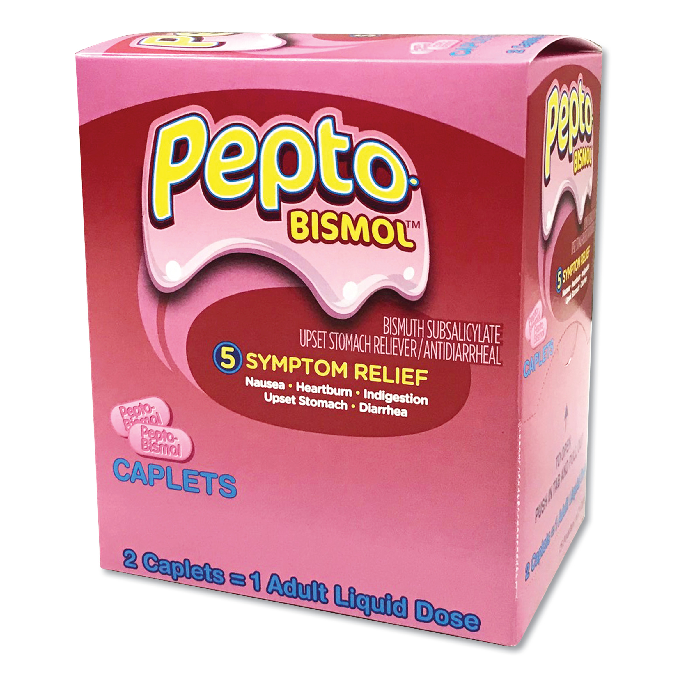  Pepto-Bismol 50020 Tablets, Two-Pack, 25 Packs/Box (PFYBXPB25) 