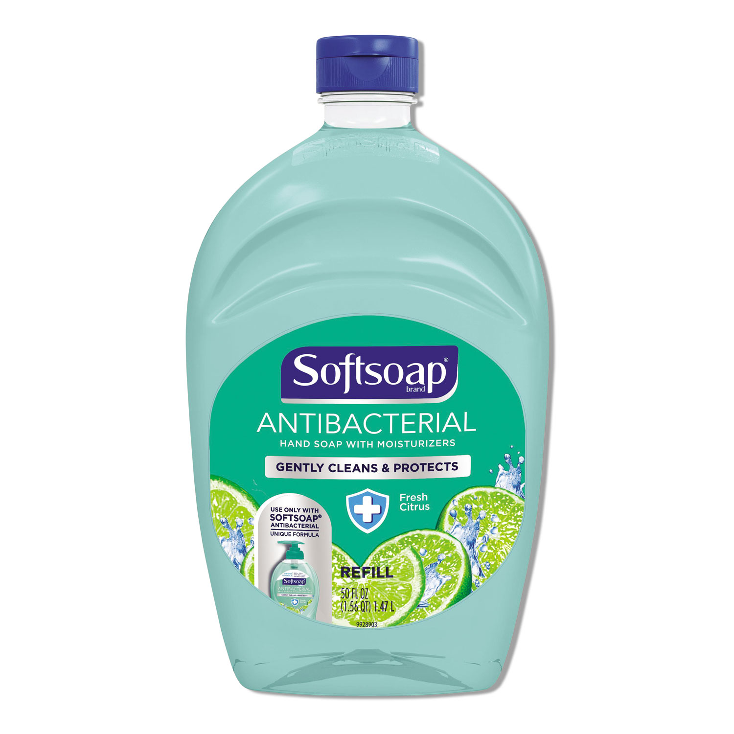  Softsoap US05266A Antibacterial Liquid Hand Soap Refills, Fresh, 50 oz, Green, 6/Carton (CPC45991) 