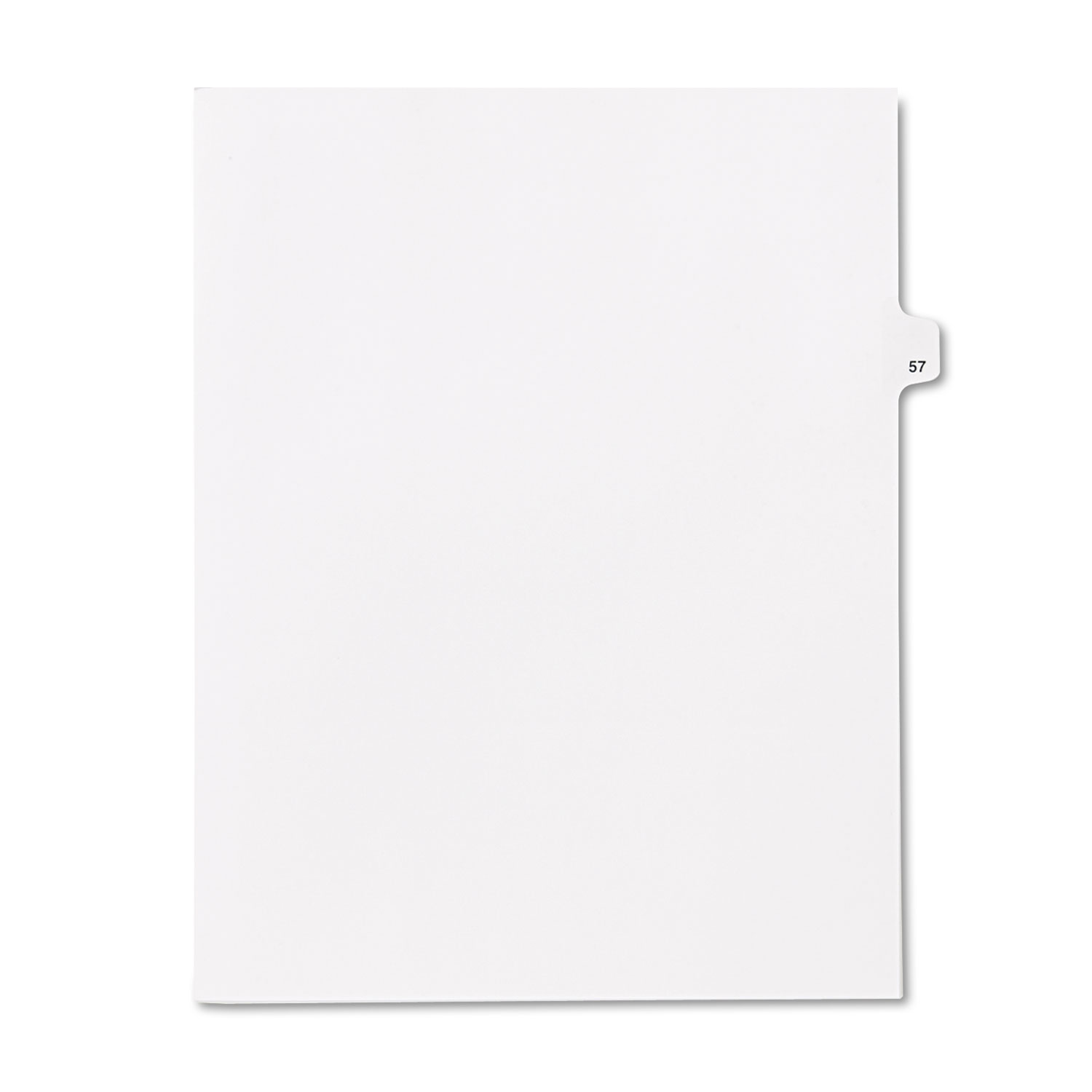 80000 Series Legal Index Dividers, Side Tab, Printed 57, 25/Pack