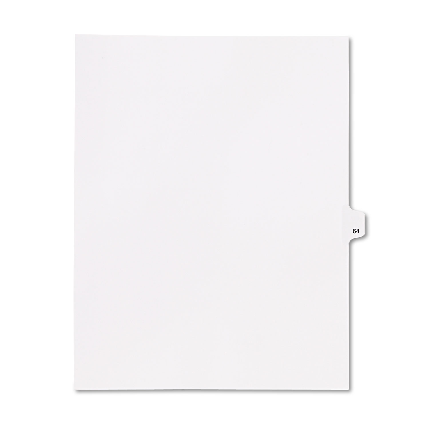 80000 Series Legal Index Dividers, Side Tab, Printed 64, 25/Pack