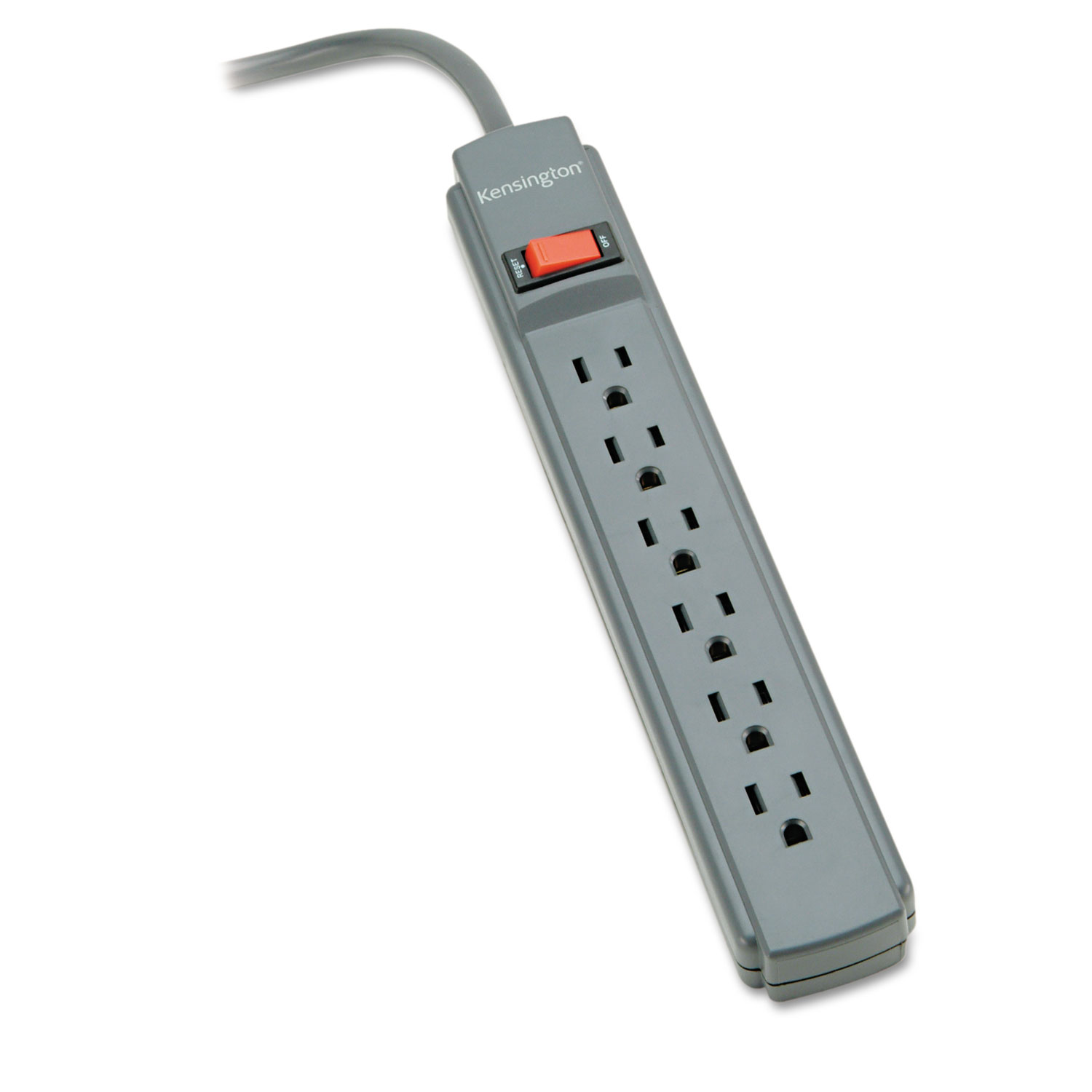 Guardian Surge Protector, 6 Outlets, 15 ft Cord, 540 Joules, Gray