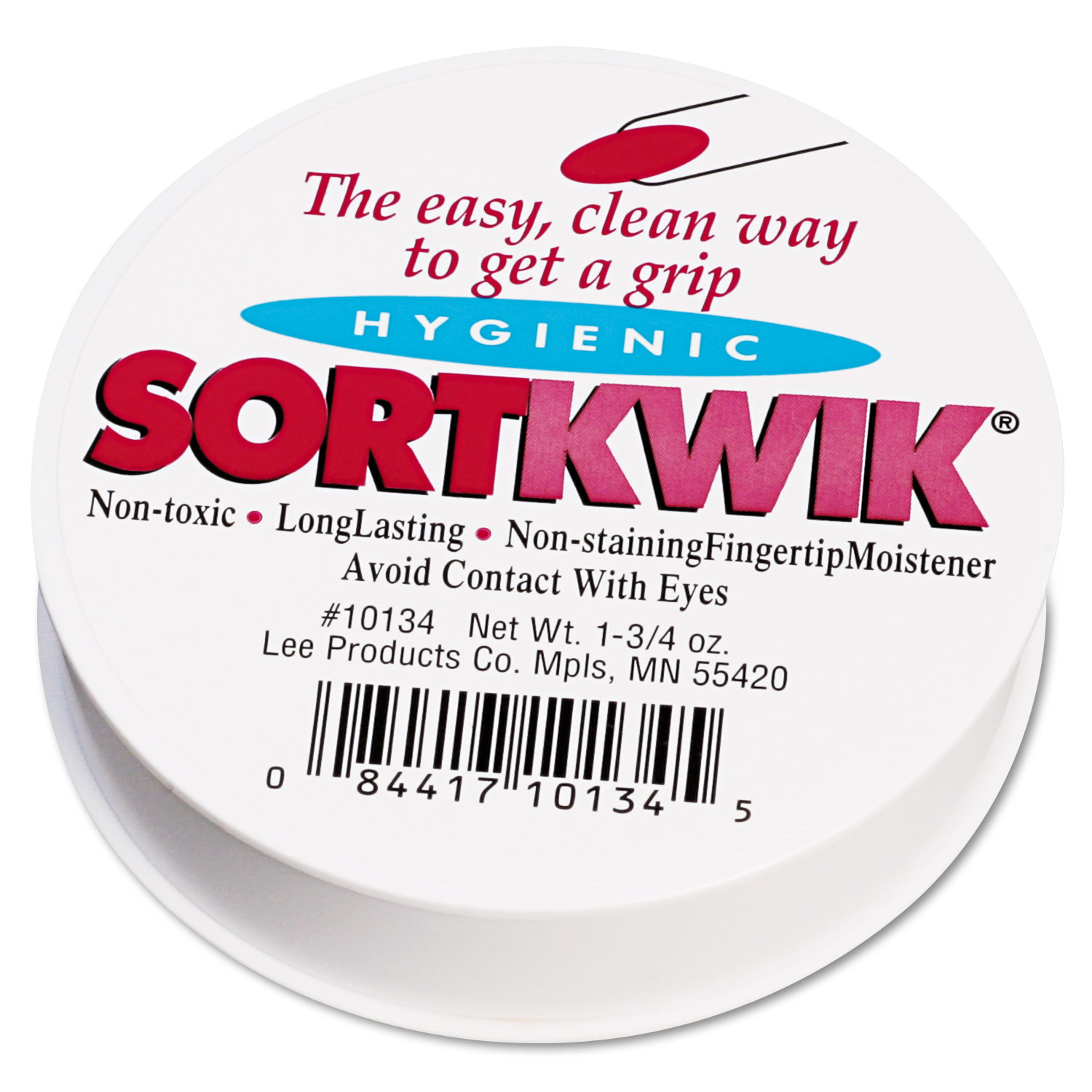  LEE 10134 Sortkwik Fingertip Moisteners, 1 3/4 oz, Pink (LEE10134) 