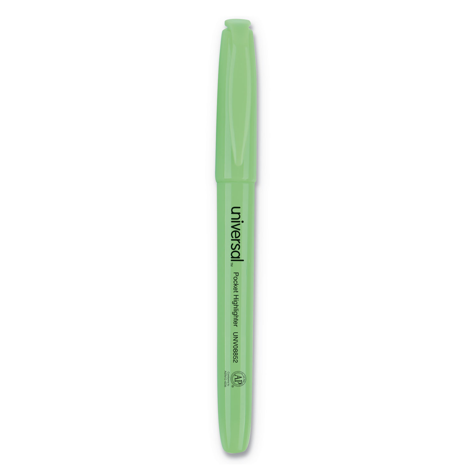  Universal UNV08852 Pocket Highlighters, Chisel Tip, Fluorescent Green, Dozen (UNV08852) 