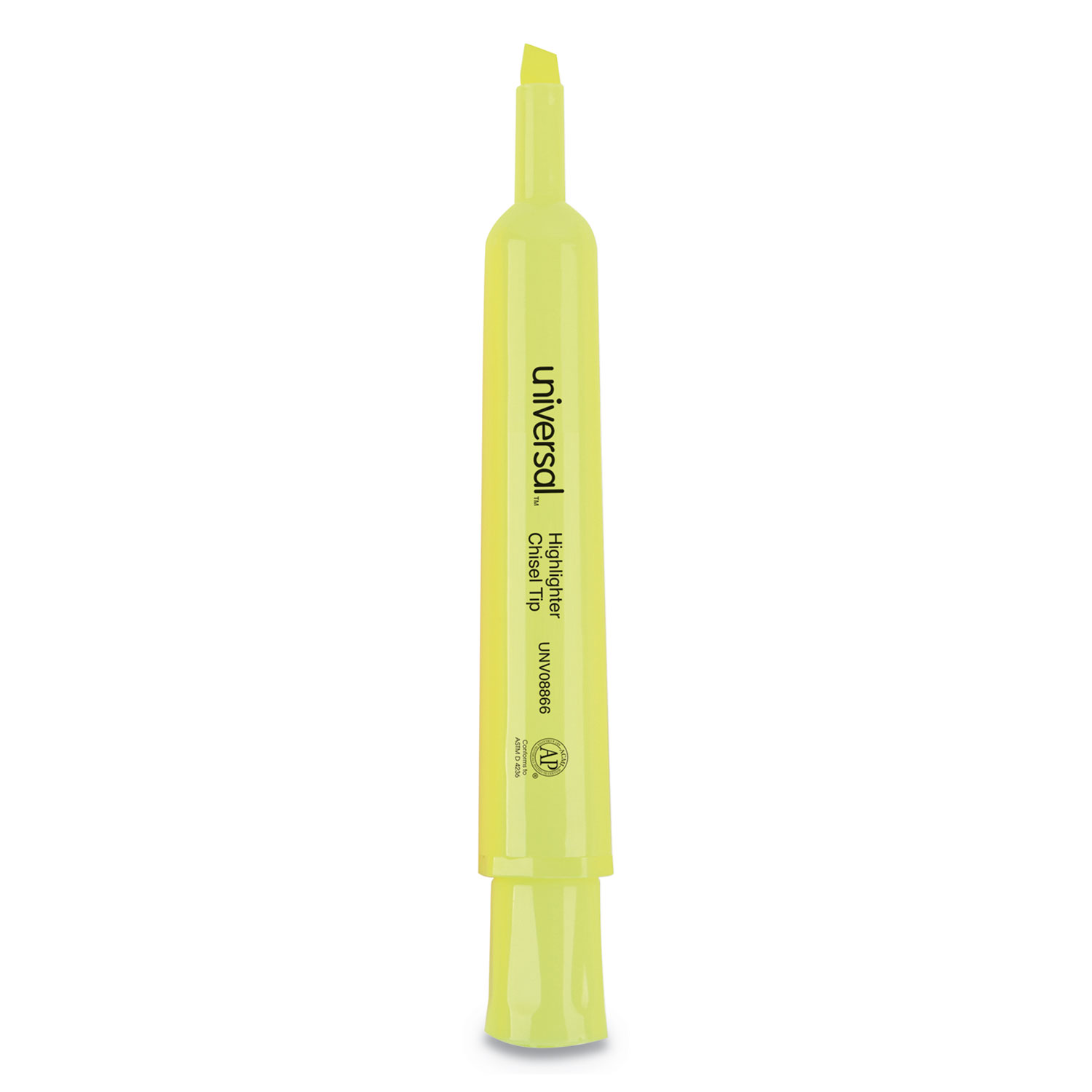  Universal UNV08866 Desk Highlighters, Chisel Tip, Fluorescent Yellow, 36/Pack (UNV08866) 