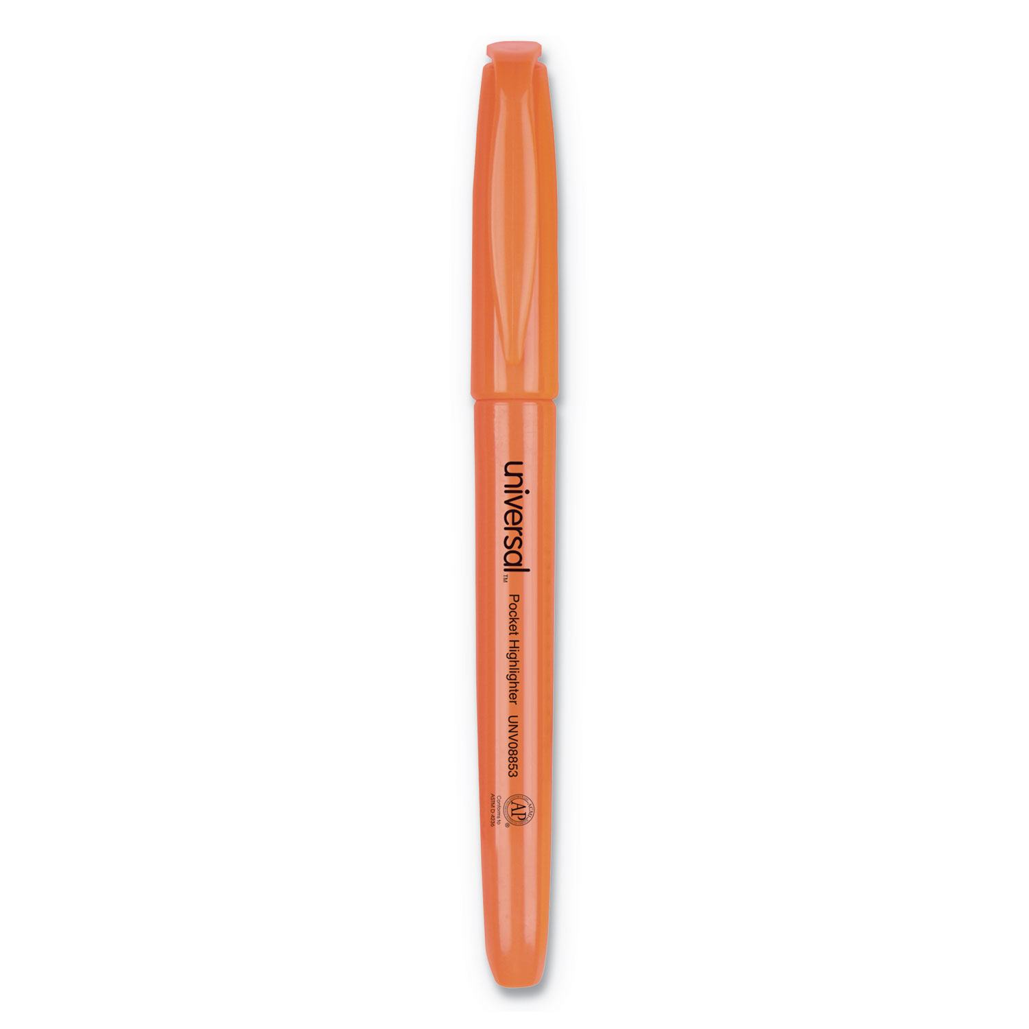  Universal UNV08853 Pocket Highlighters, Chisel Tip, Fluorescent Orange, Dozen (UNV08853) 
