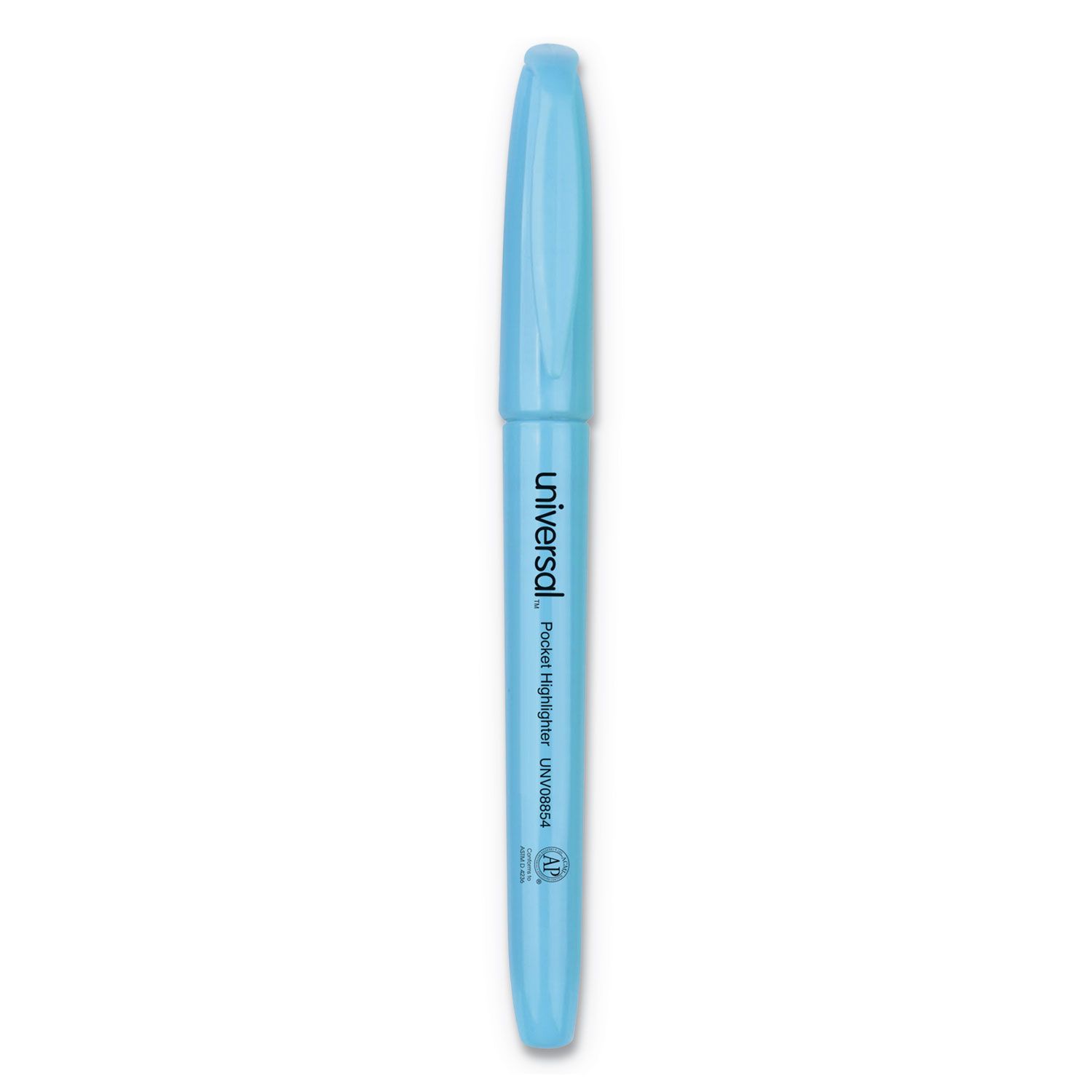  Universal UNV08854 Pocket Highlighters, Chisel Tip, Fluorescent Blue, Dozen (UNV08854) 