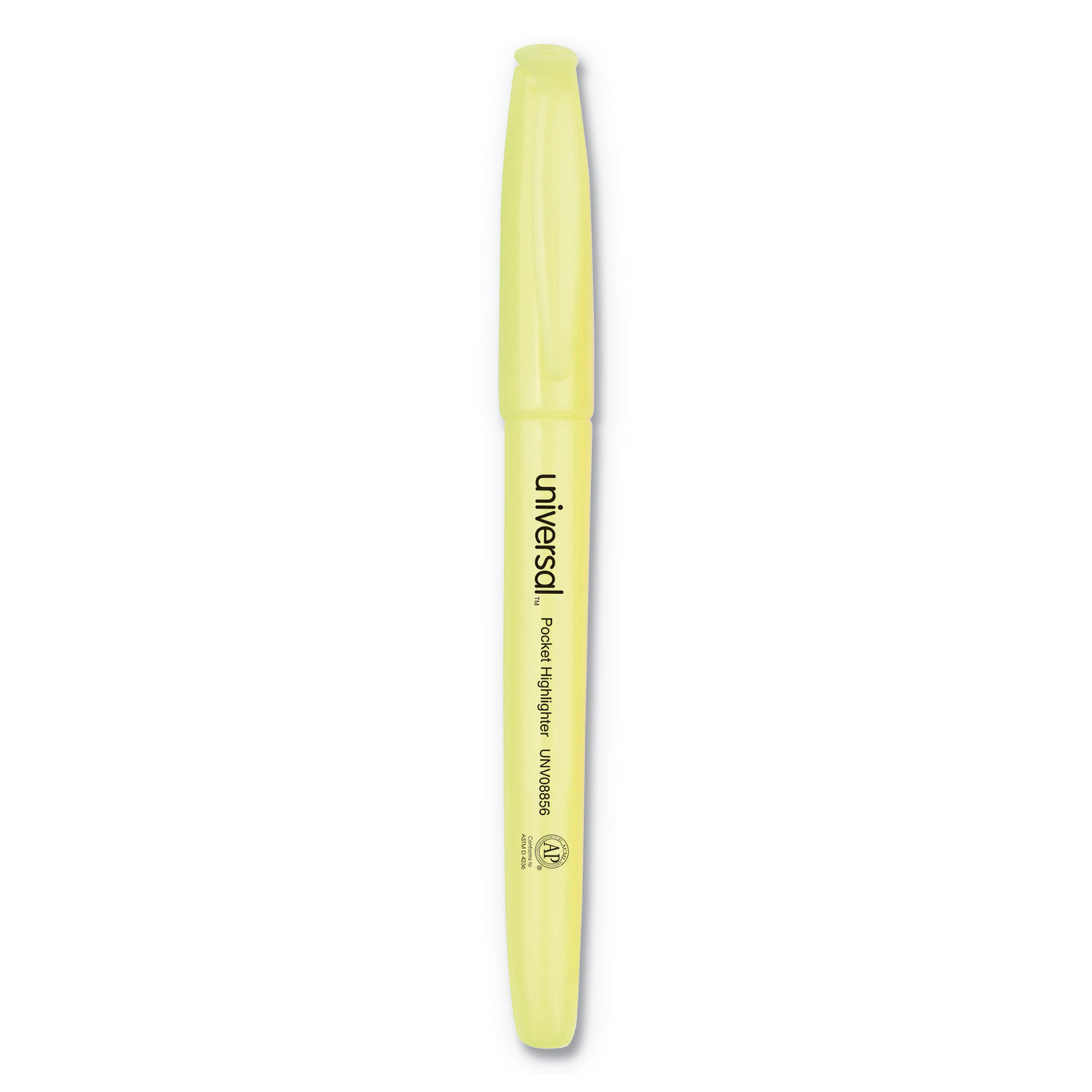 Universal UNV08856 Pocket Highlighters, Chisel Tip, Fluorescent Yellow, 36/Pack (UNV08856) 