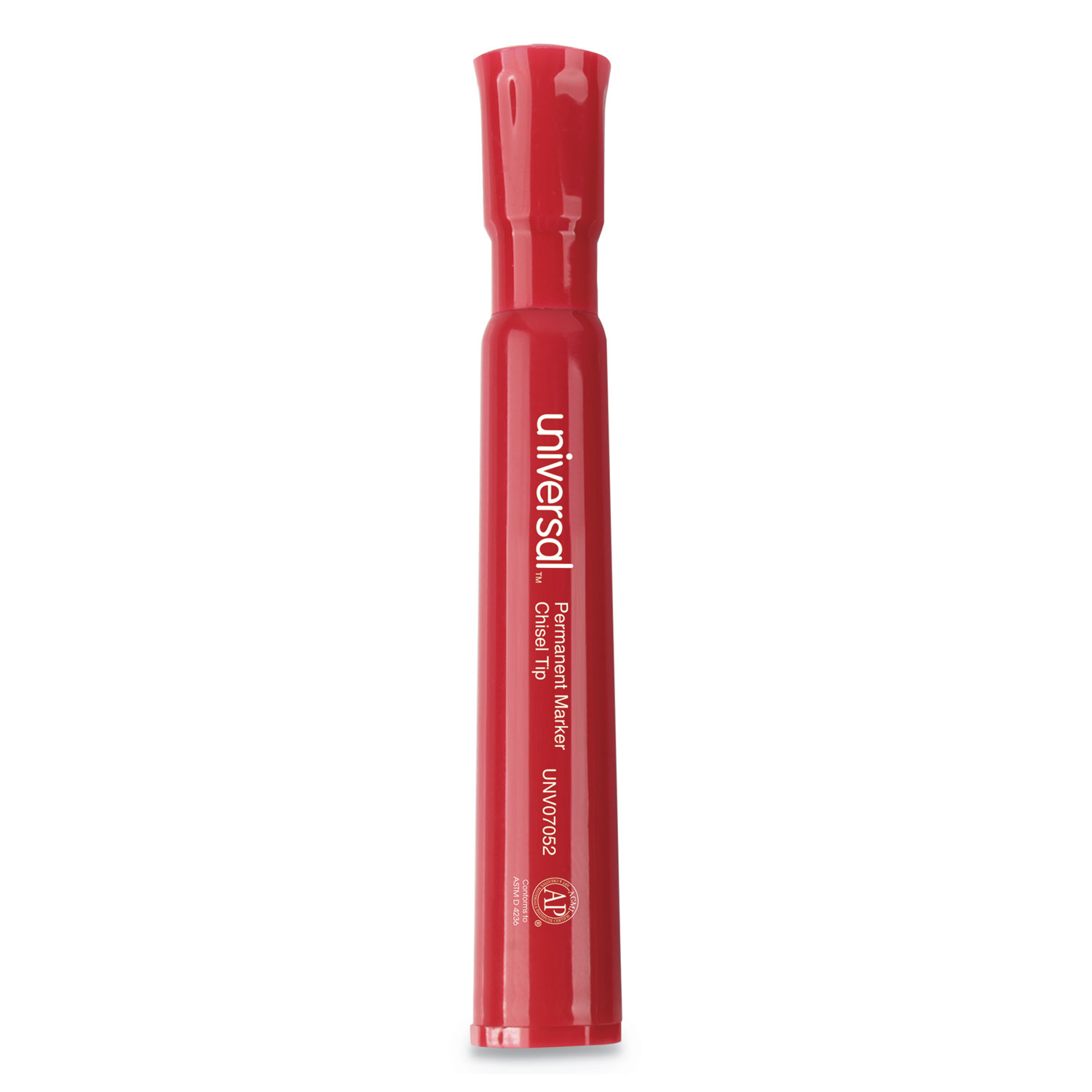 Dry Erase Marker, Broad Chisel Tip, Red, Dozen