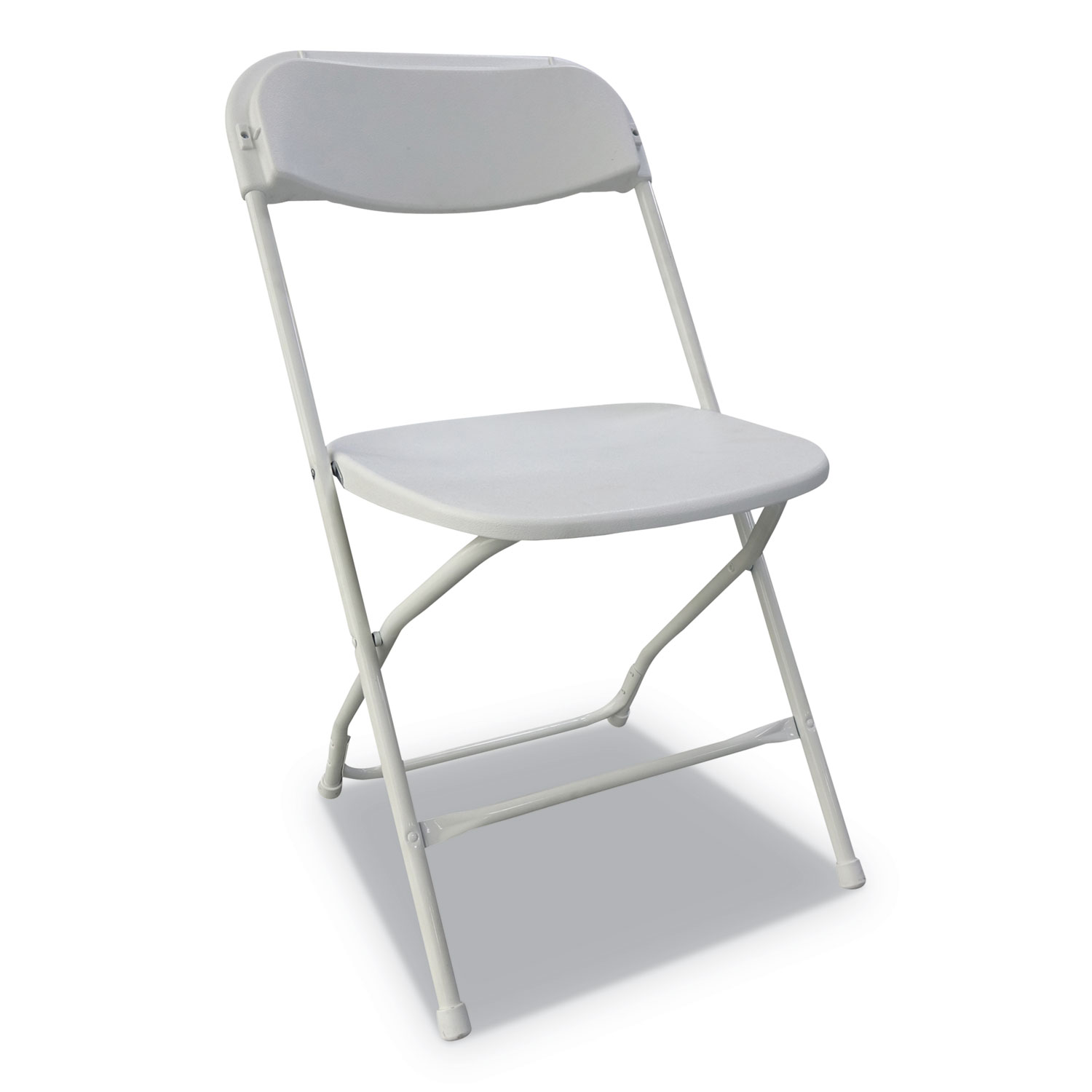  Alera ALEFR9502 Economy Resin Folding Chair, White Seat/White Back, White Base, 4/Carton (ALEFR9502) 