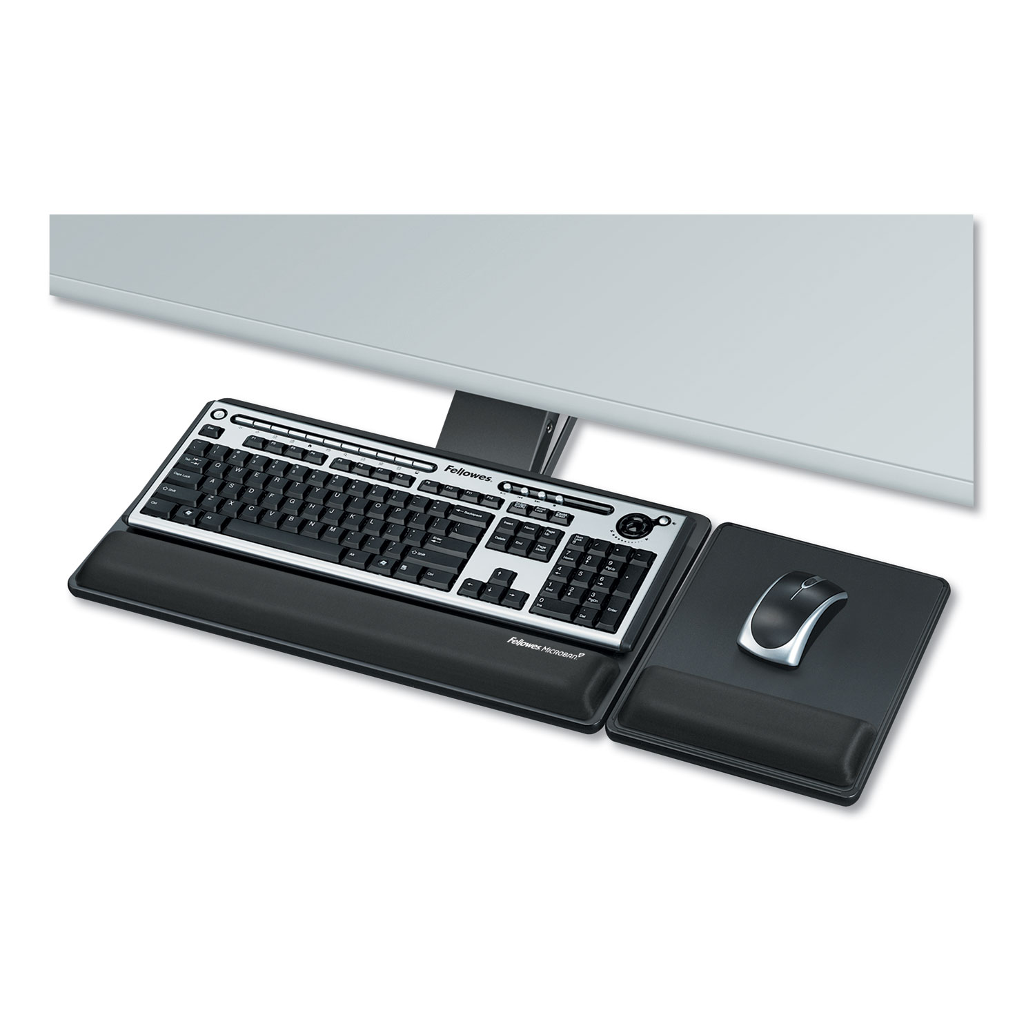  Fellowes 8017901 Designer Suites Premium Keyboard Tray, 19w x 10.63d, Black (FEL8017901) 