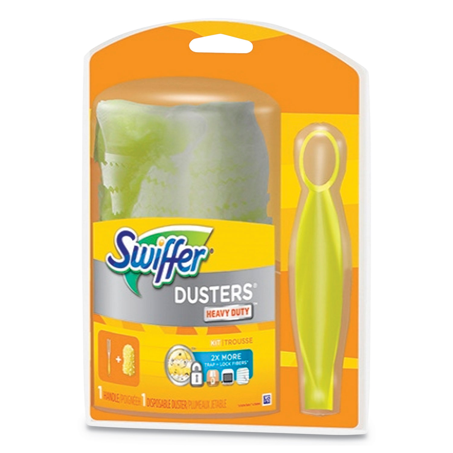  Swiffer 16942EA Heavy Duty Duster Starter Kit, Handle with One Disposable Duster (PGC16942) 