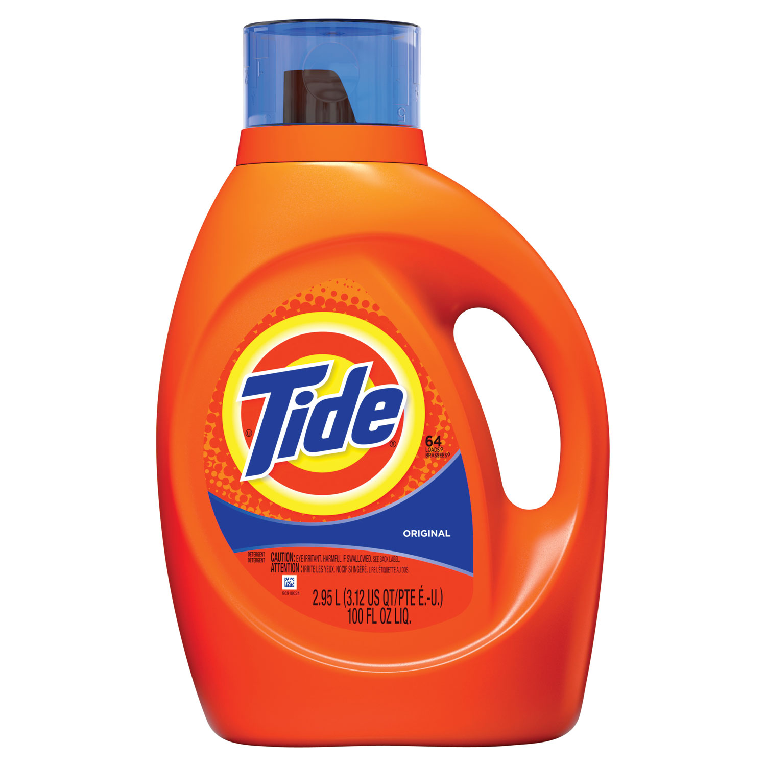  Tide 40218 Liquid Laundry Detergent, Original Scent, 3.1 qt. Bottle, 4/CT (PGC40218) 
