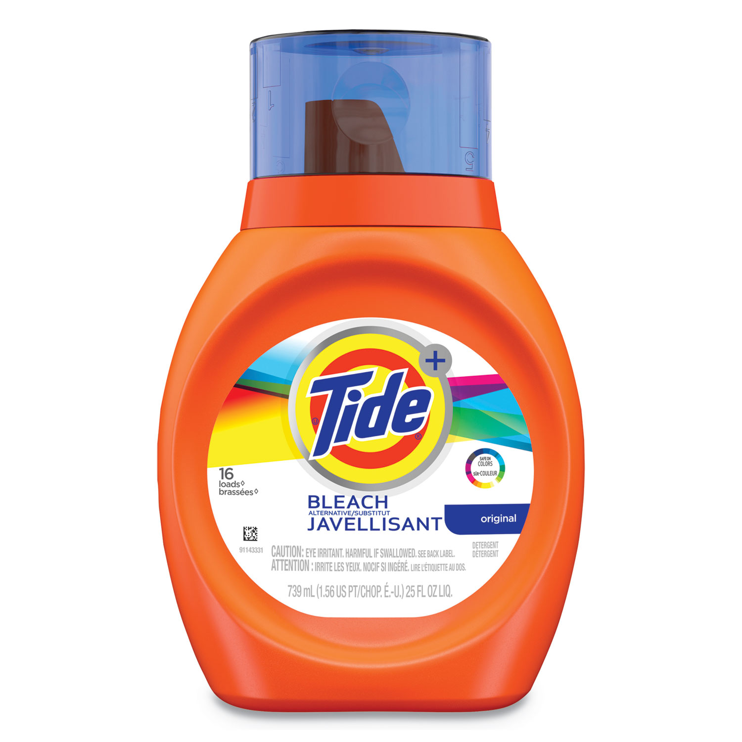  Tide 13784 Laundry Detergent plus Bleach Alternative, Original, 25oz Bottle, 6/Carton (PGC13784) 