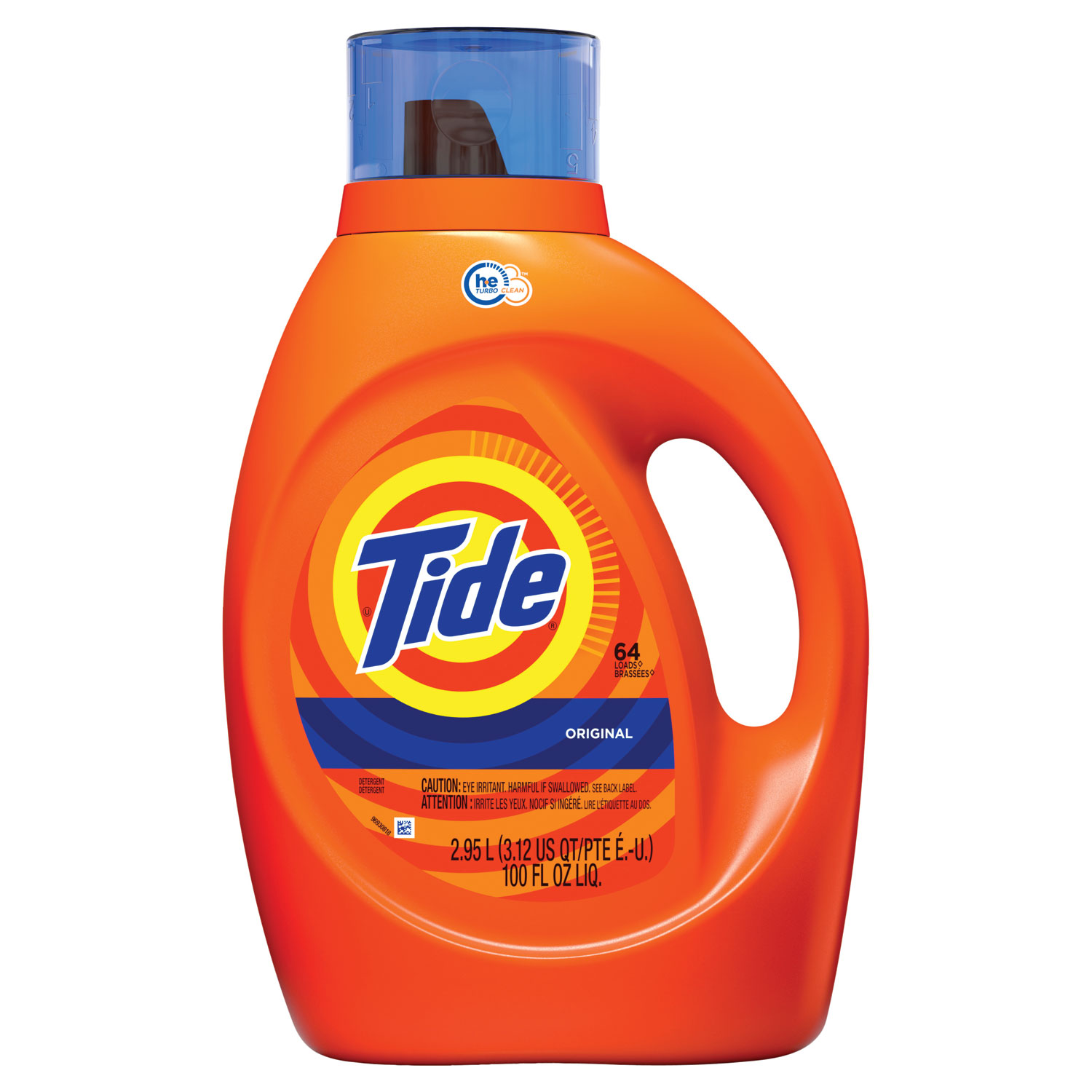  Tide 40217EA HE Laundry Detergent, Original Scent, Liquid, 100oz Bottle (PGC40217EA) 